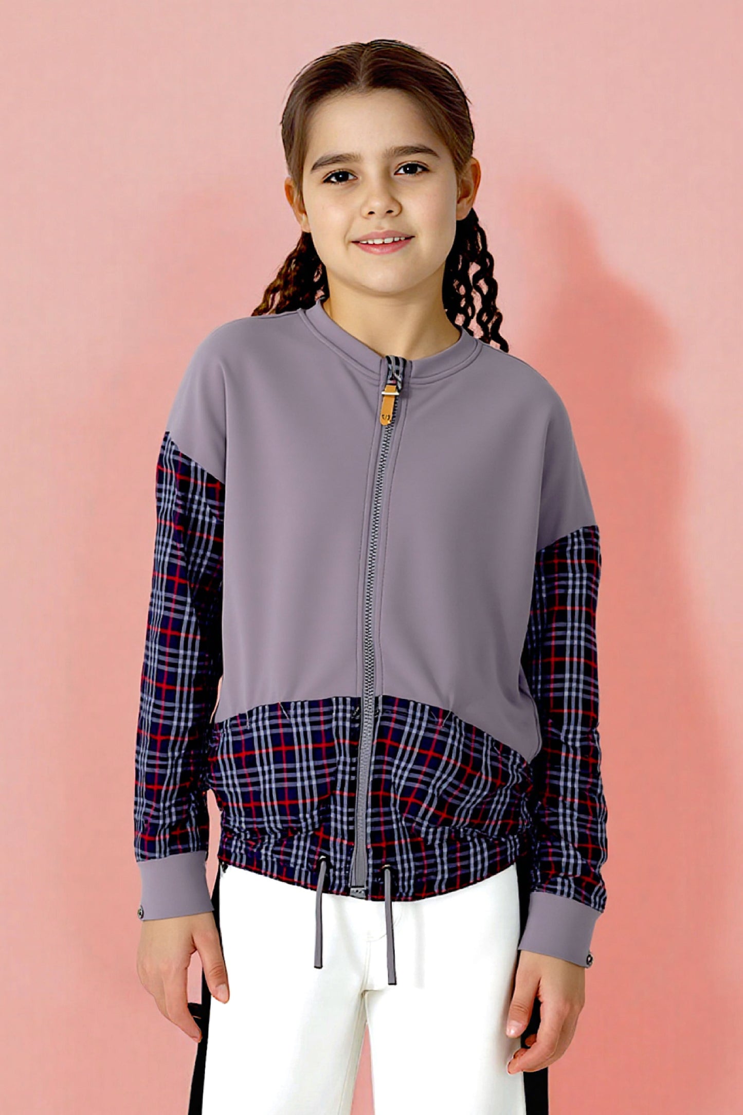 Adaptive Kids Sweatshirt: Magnetic Zipper, Easy-Undressing Sleeves