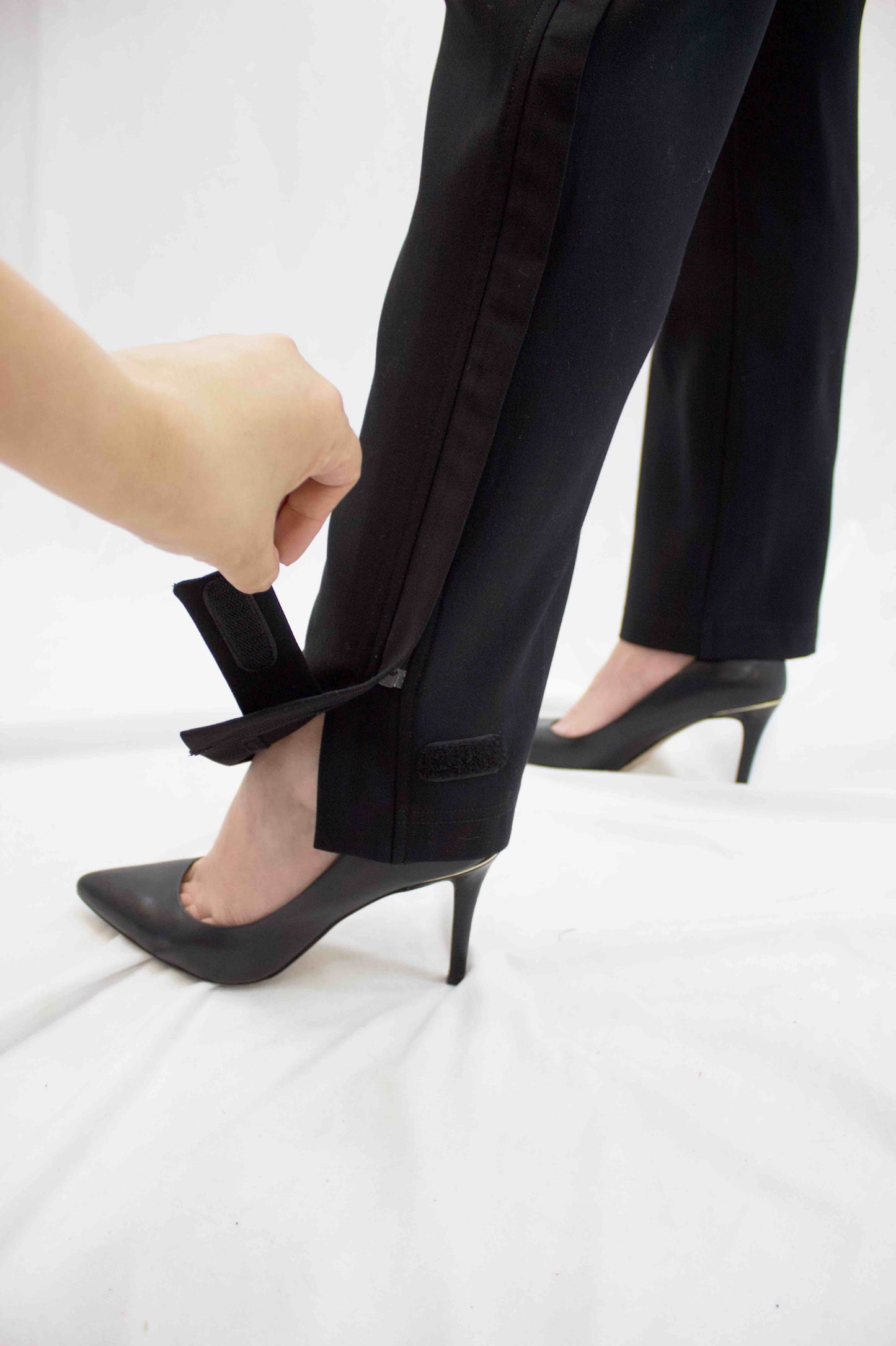 Women's Adaptive Clothing: Stretch Trousers Pant, Elastic Waistband, Side Zipper for Easy Dressing