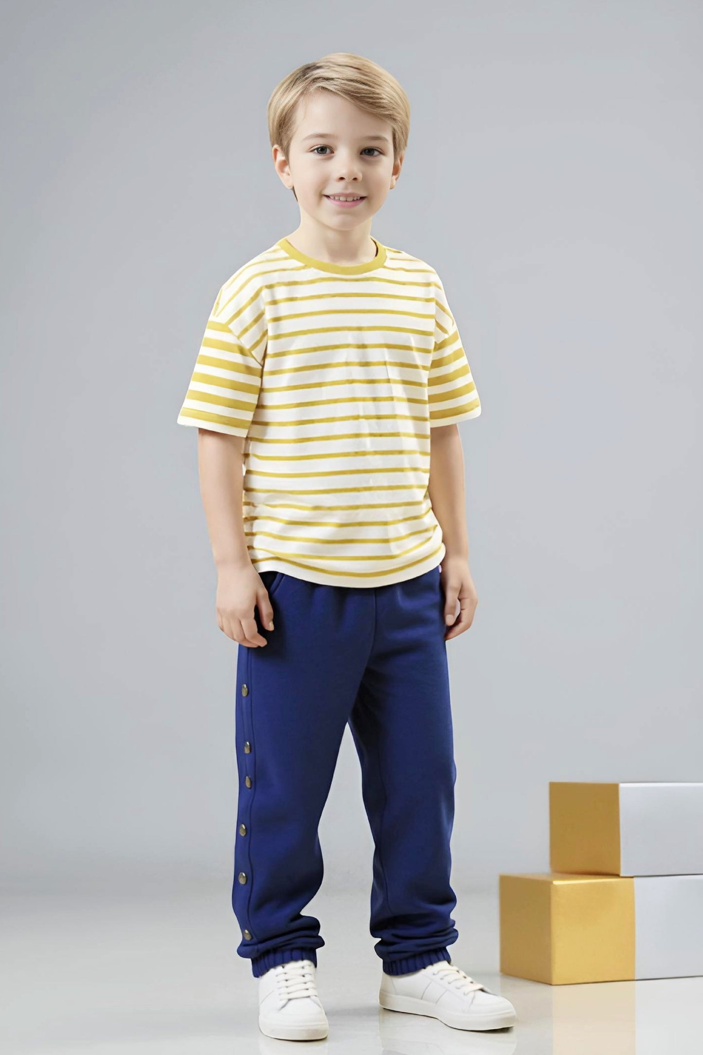 Adaptive Kids Jogger Sweatpants, Adjustable Elastic waist, Full Side Zipper for Easy Undressing