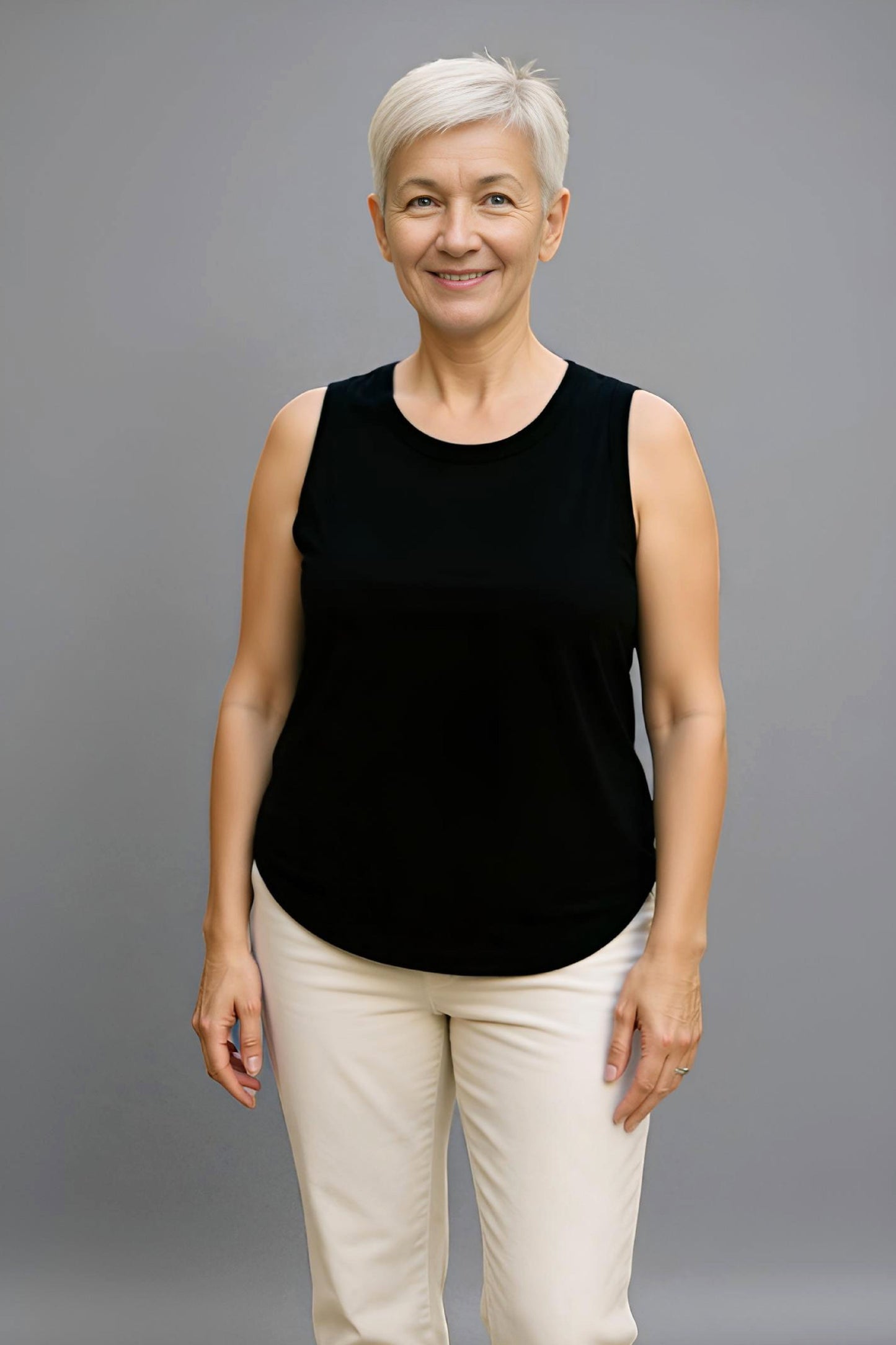 Women's Adaptive Clothing: Versatile Comfort Tank Tops, with Functional Back Flip-Flap, For Easy Undressing