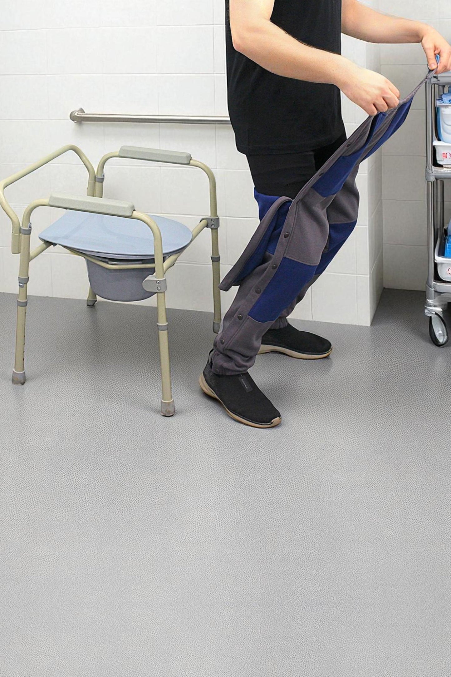 Adaptive Kids Jogger Pants: Adjustable Elastic Waist, Full Side Zipper for Easy Undressing