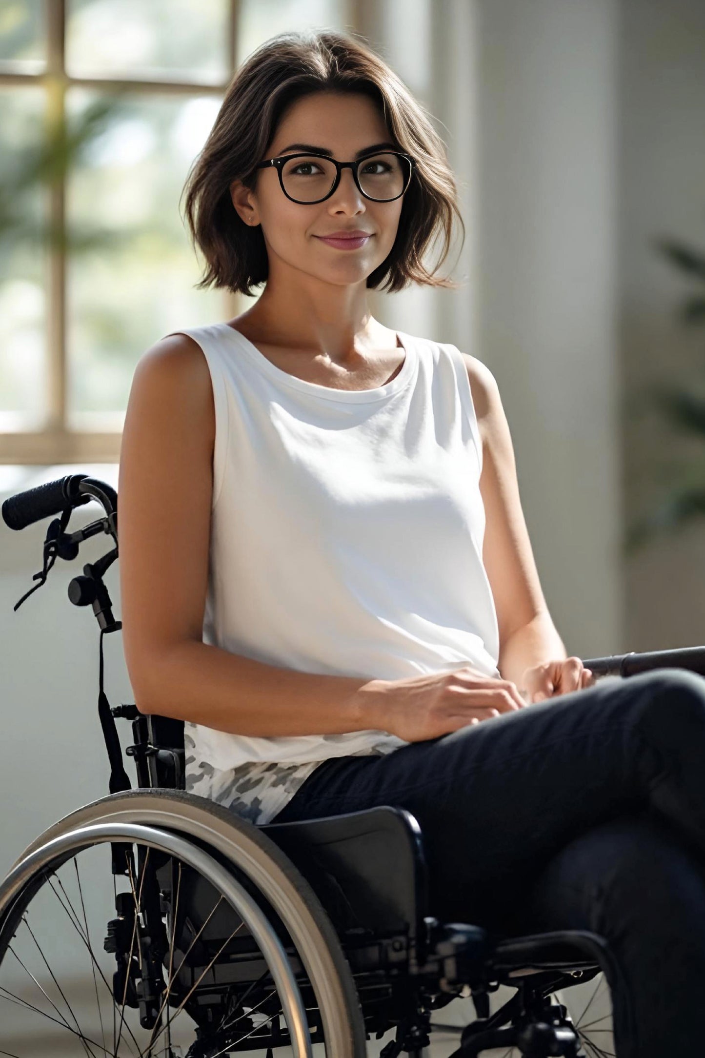 Women's Adaptive Clothing: Versatile Comfort Tank Tops, with Functional Back Flip-Flap, For Easy Undressing