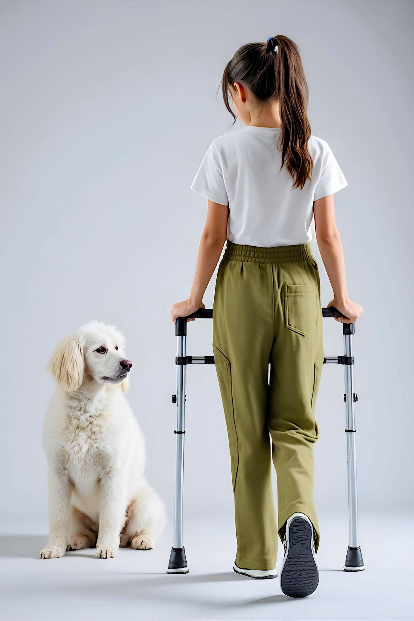 Adaptive Kids Sweatpants with Full-Leg Zippers for Easy Undressing