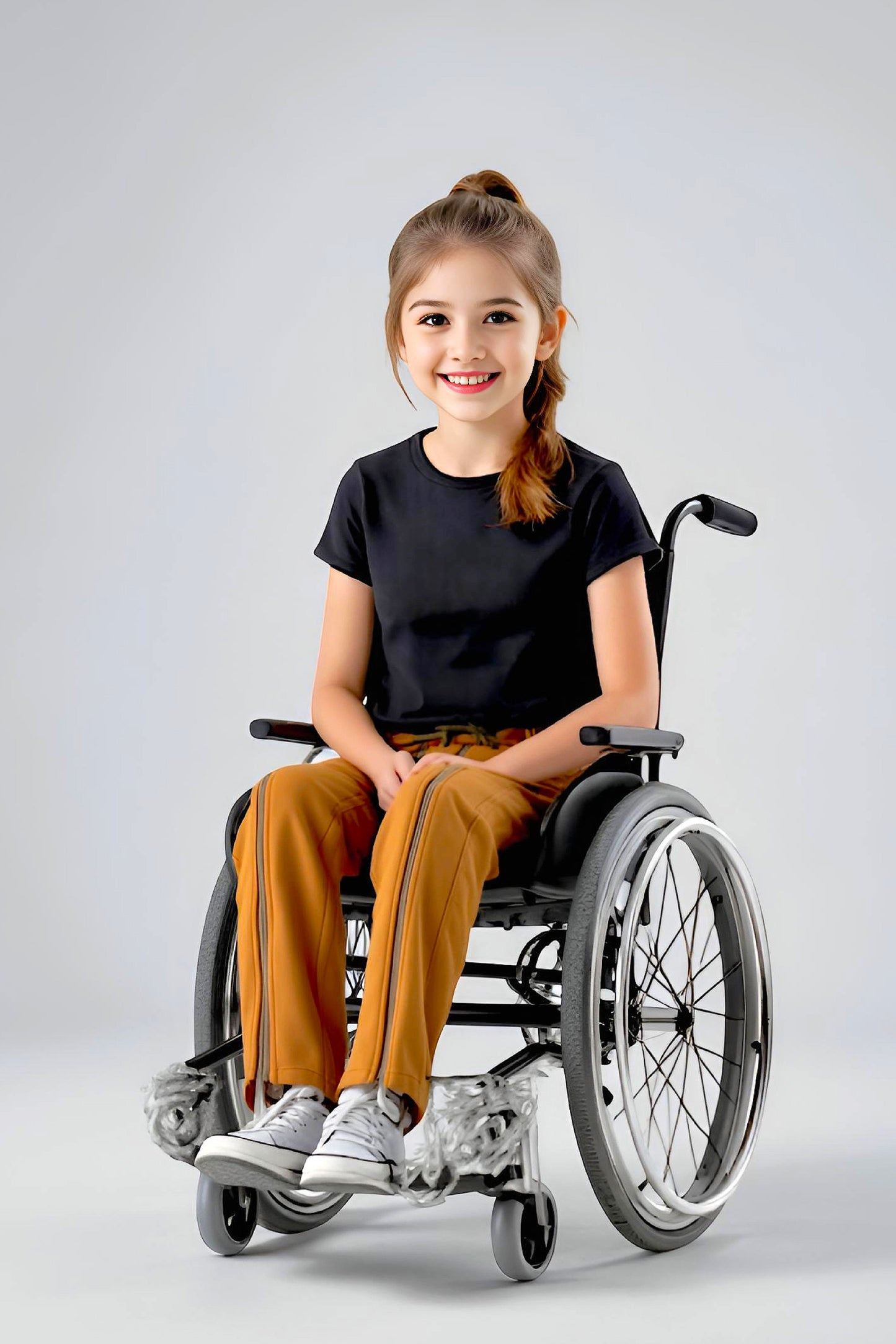 Adaptive Kids Sweatpants with Full-Leg Zippers for Easy Undressing