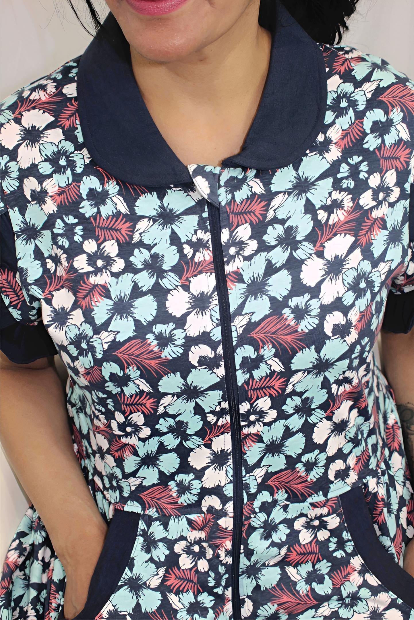 Adaptive Women's Long Pyjamas: with Short Sleeve, Stylish, Practical,
and Perfect for Peaceful Nights, Ideal for Adaptive or Medical Needs