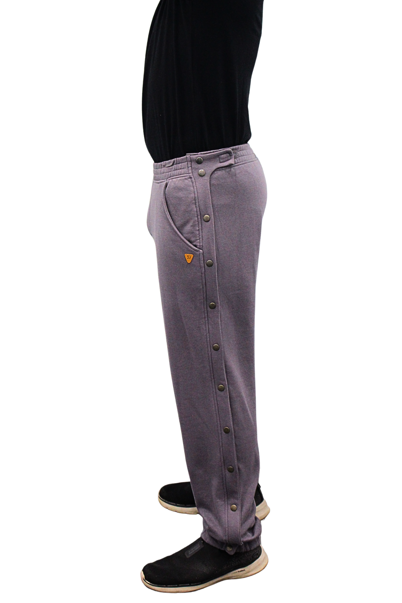 Adaptive Kids Jogger Sweatpants, Adjustable Elastic waist, Full Side Zipper for Easy Undressing