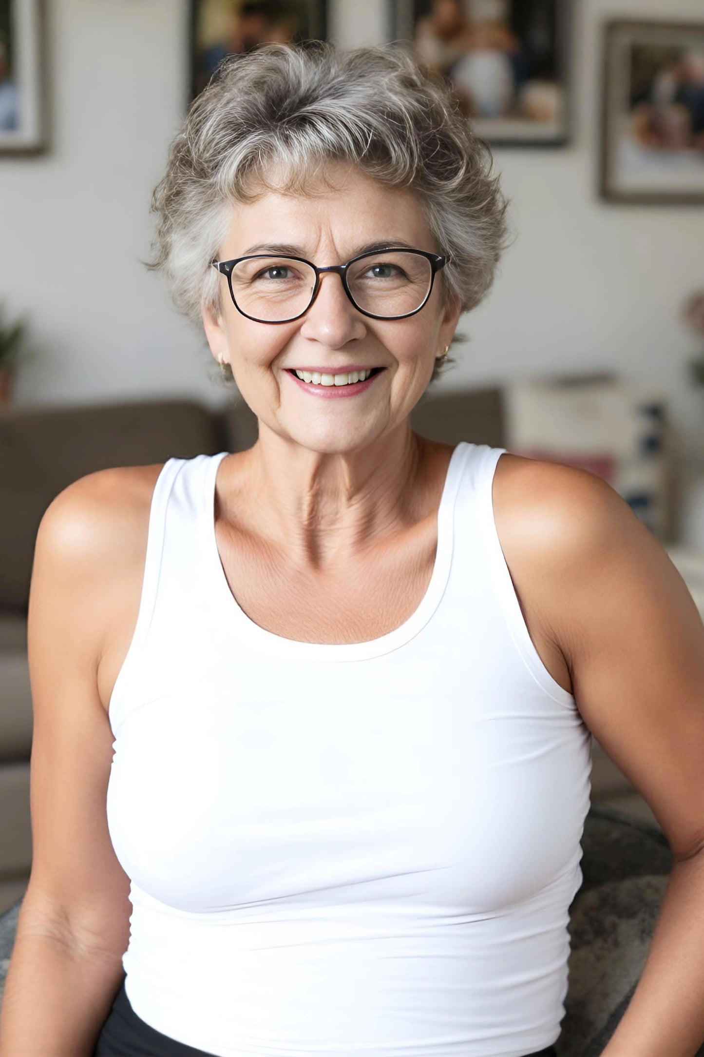 Women's Adaptive Clothing: Versatile Comfort Tank Tops, with Functional Back Flip-Flap, For Easy Undressing