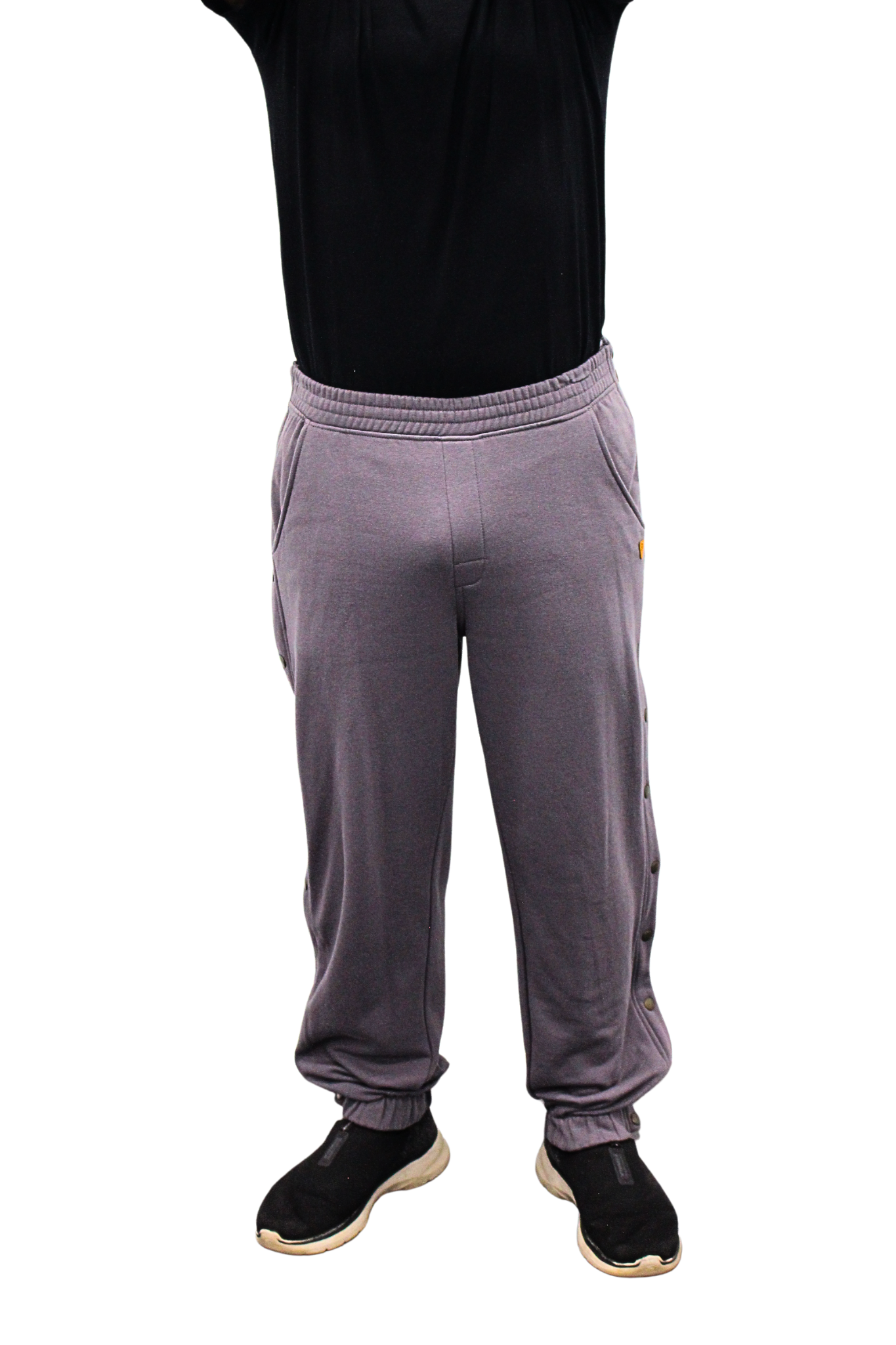 Adaptive Kids Jogger Sweatpants, Adjustable Elastic waist, Full Side Zipper for Easy Undressing