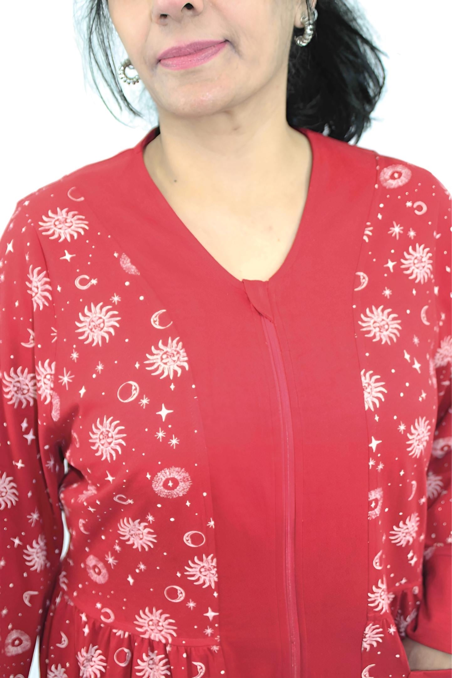 Adaptive Women's Long Pyjamas: with Long Sleeve, Stylish, Practical,
and Perfect for Peaceful Nights, Ideal for Adaptive or Medical Needs
