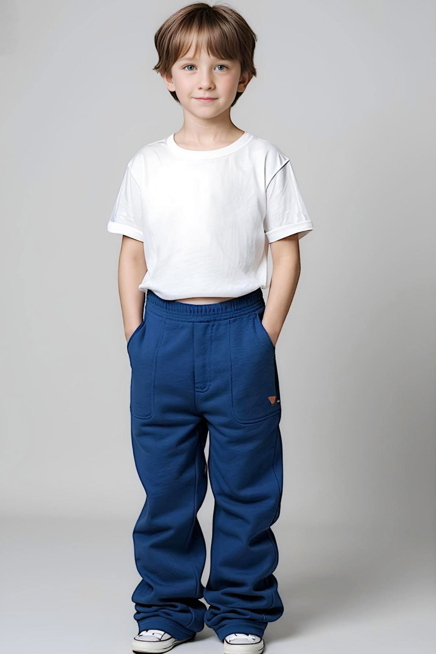 Adaptive Kids Sweatpants: Adjustable Elastic Waist, Zippered Sides for Easy Undressing