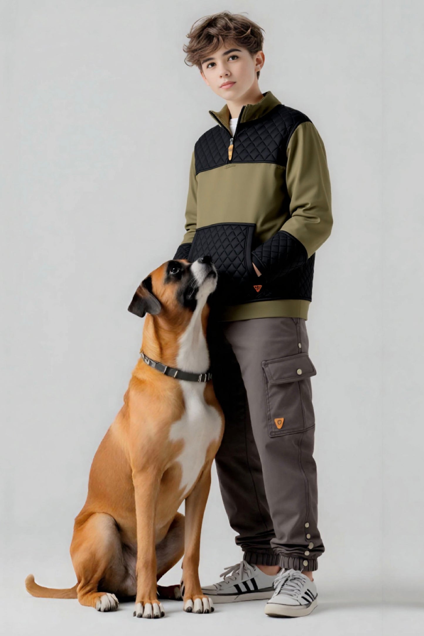 Adaptive Kids Unisex Sweatshirt: Front Zipper and Easy-Undressing Sleeves