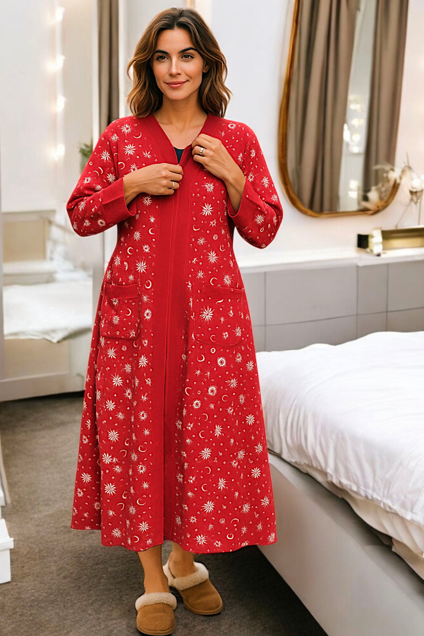 Adaptive Women's Long Pyjamas: with Long Sleeve, Stylish, Practical,
and Perfect for Peaceful Nights, Ideal for Adaptive or Medical Needs