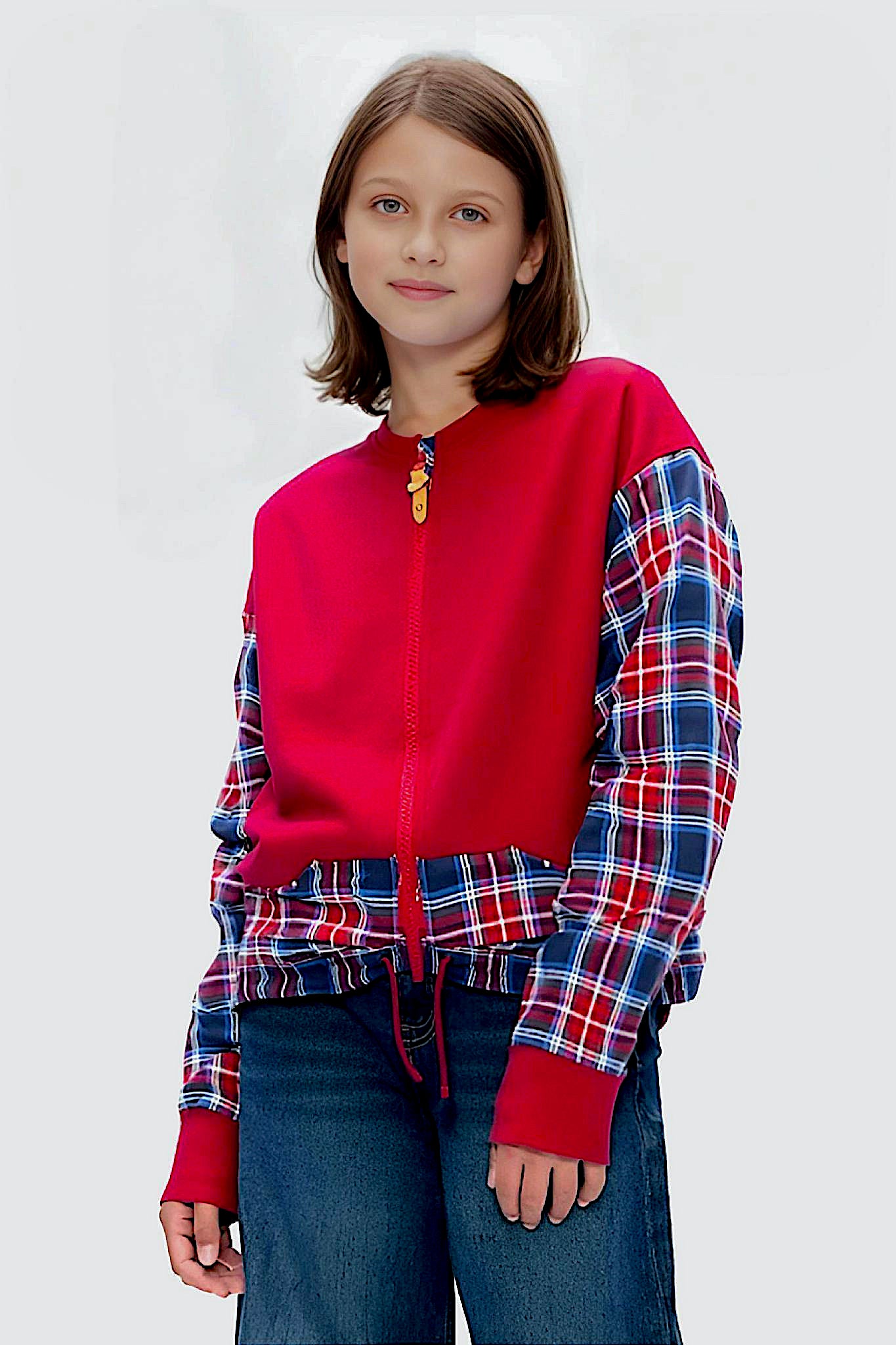 Adaptive Kids Sweatshirt: Magnetic Zipper, Easy-Undressing Sleeves