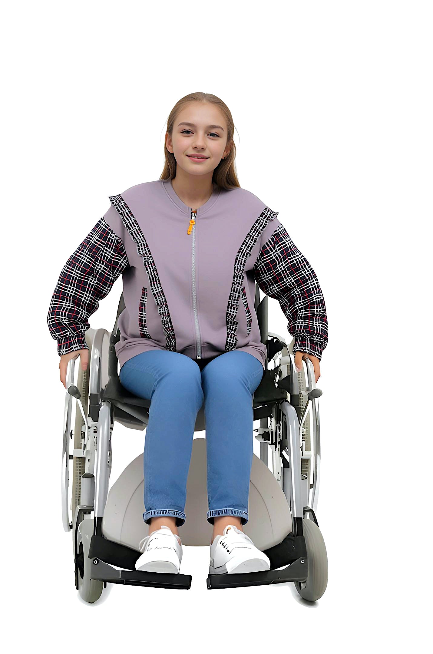 Adaptive Kids Sweatshirt, with Pockets, Magnetic Zipper & Easy-Undressing Sleeves