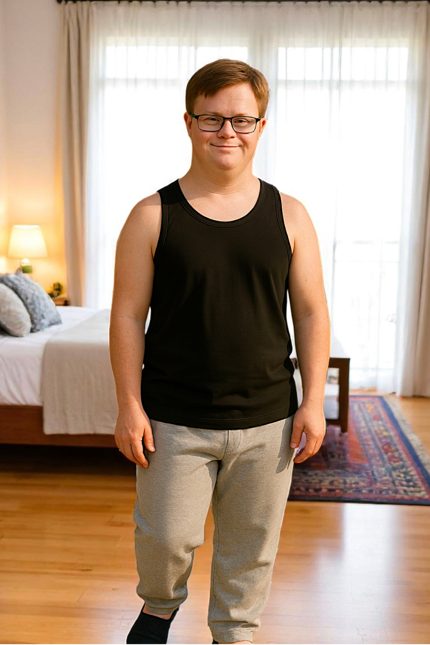 Men’s Adaptive Clothing: Tank Tops with Functional Design and Soft Fabric