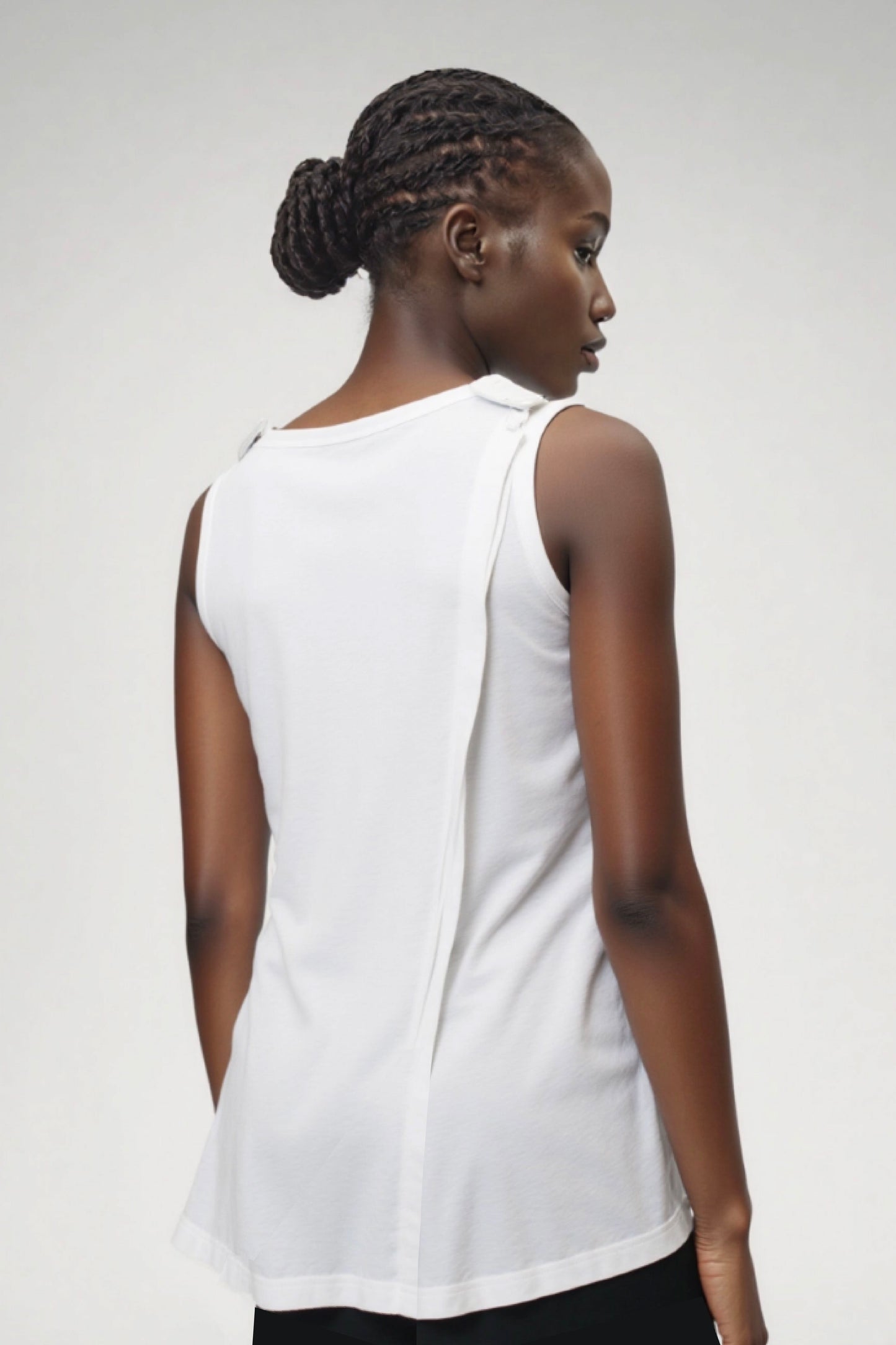 Women's Adaptive Clothing: Versatile Comfort Tank Tops, with Functional Back Flip-Flap, For Easy Undressing