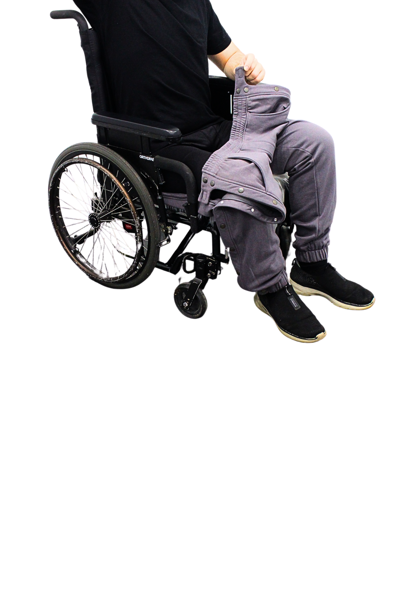 Adaptive Kids Jogger Sweatpants, Adjustable Elastic waist, Full Side Zipper for Easy Undressing