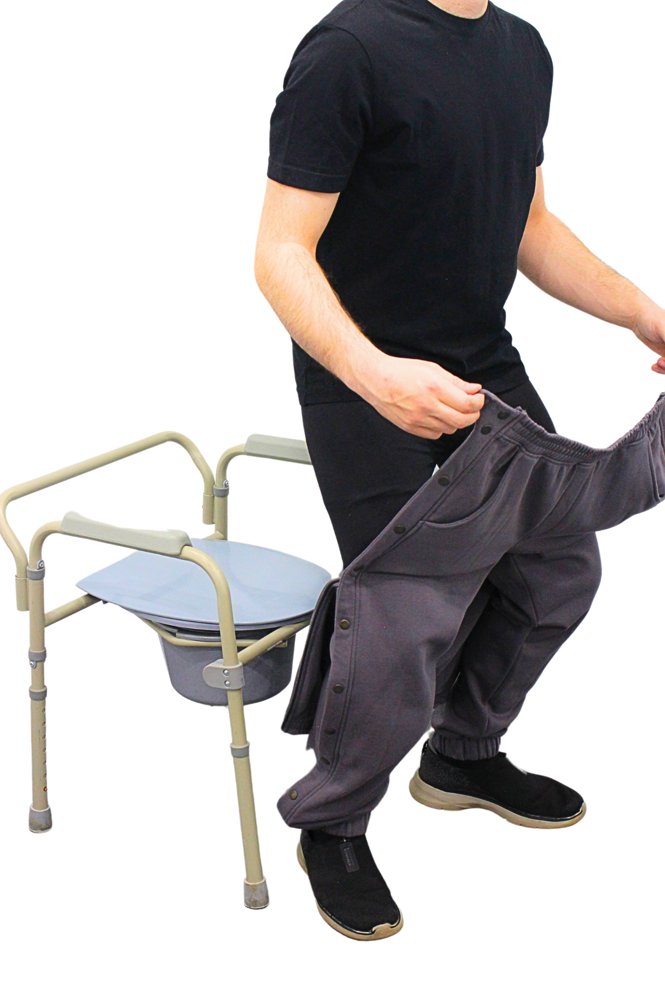 Adaptive Kids Jogger Sweatpants, Adjustable Elastic waist, Full Side Zipper for Easy Undressing
