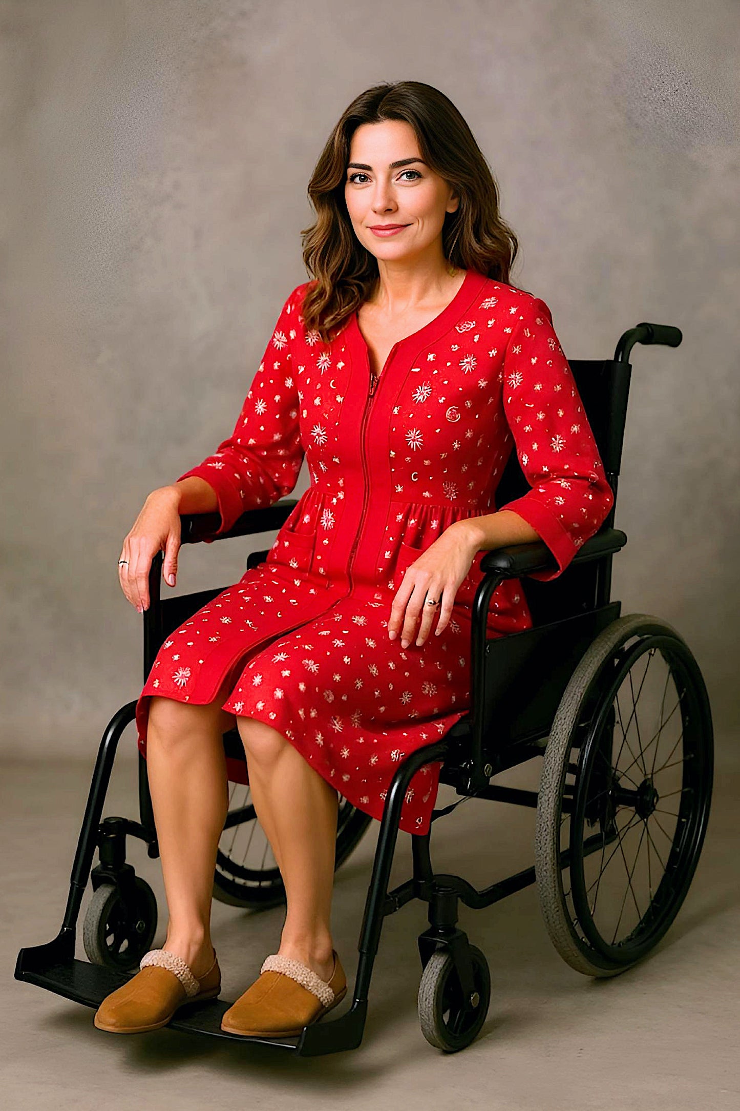 Adaptive Women's Dress Pyjamas: with Long Sleeve, Stylish, Practical,
and Perfect for Peaceful Nights, Ideal for Adaptive or Medical Needs