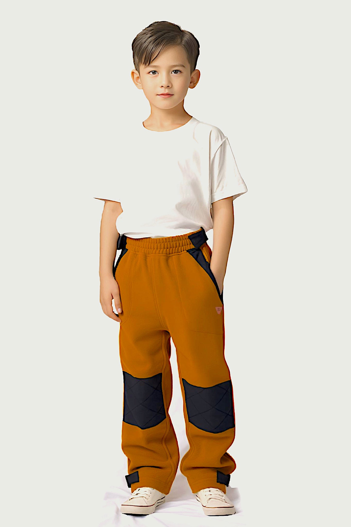 Adaptive Kids Polar Pants, Adjustable Waist, Knee Insert & Full Zipper for Easy Undressing