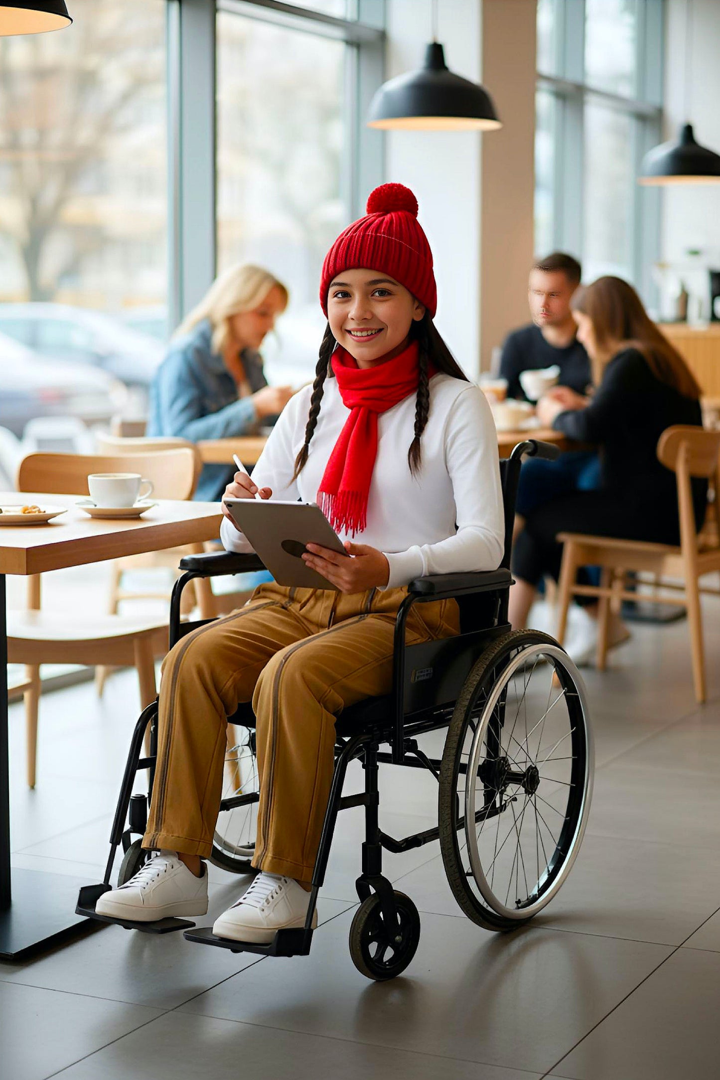 Adaptive Kids Sweatpants with Full-Leg Zippers for Easy Undressing