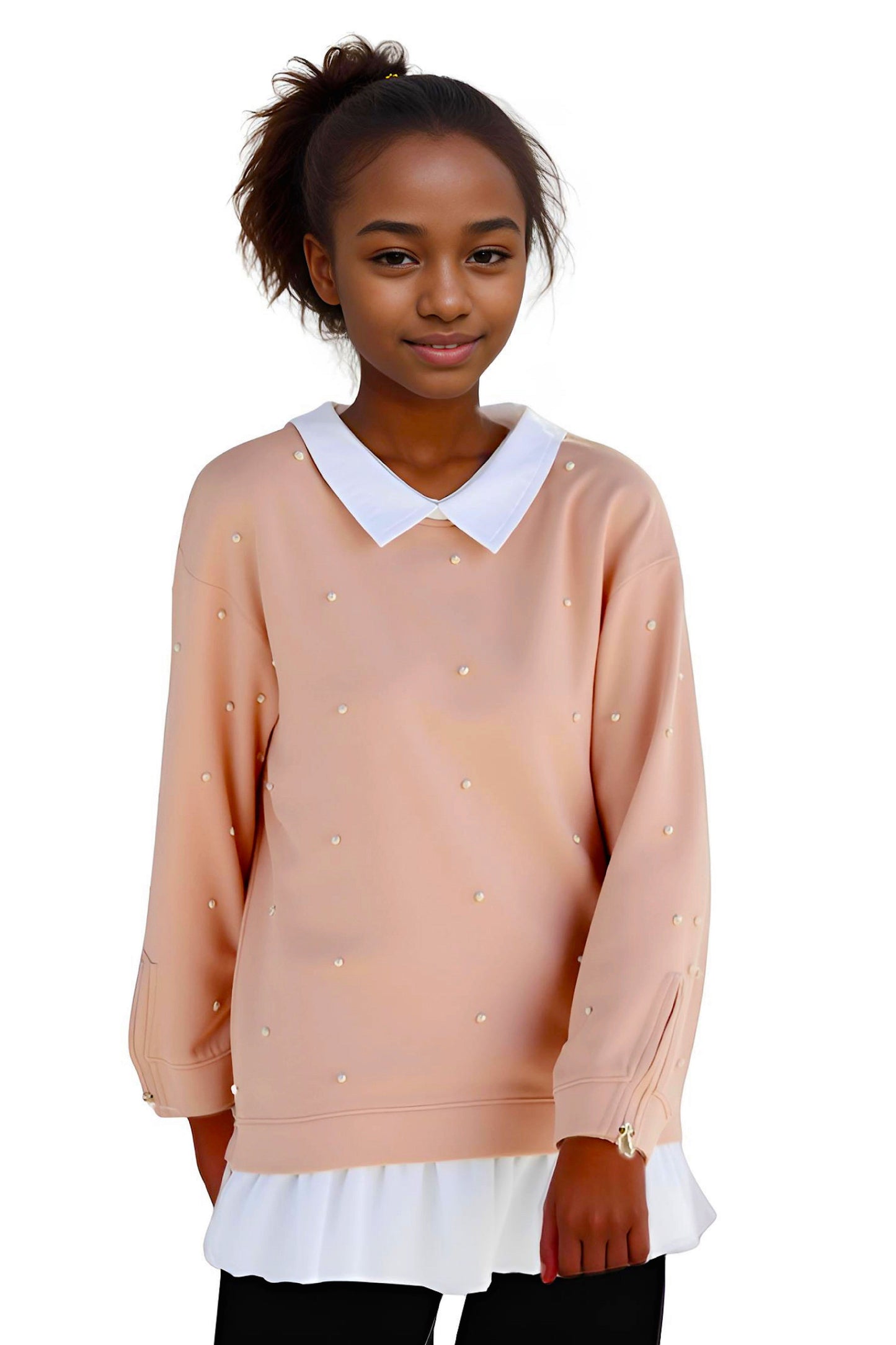Adaptive Kids Dolman Sleeve Sweatshirt with Back Zipper For Easy Dressing