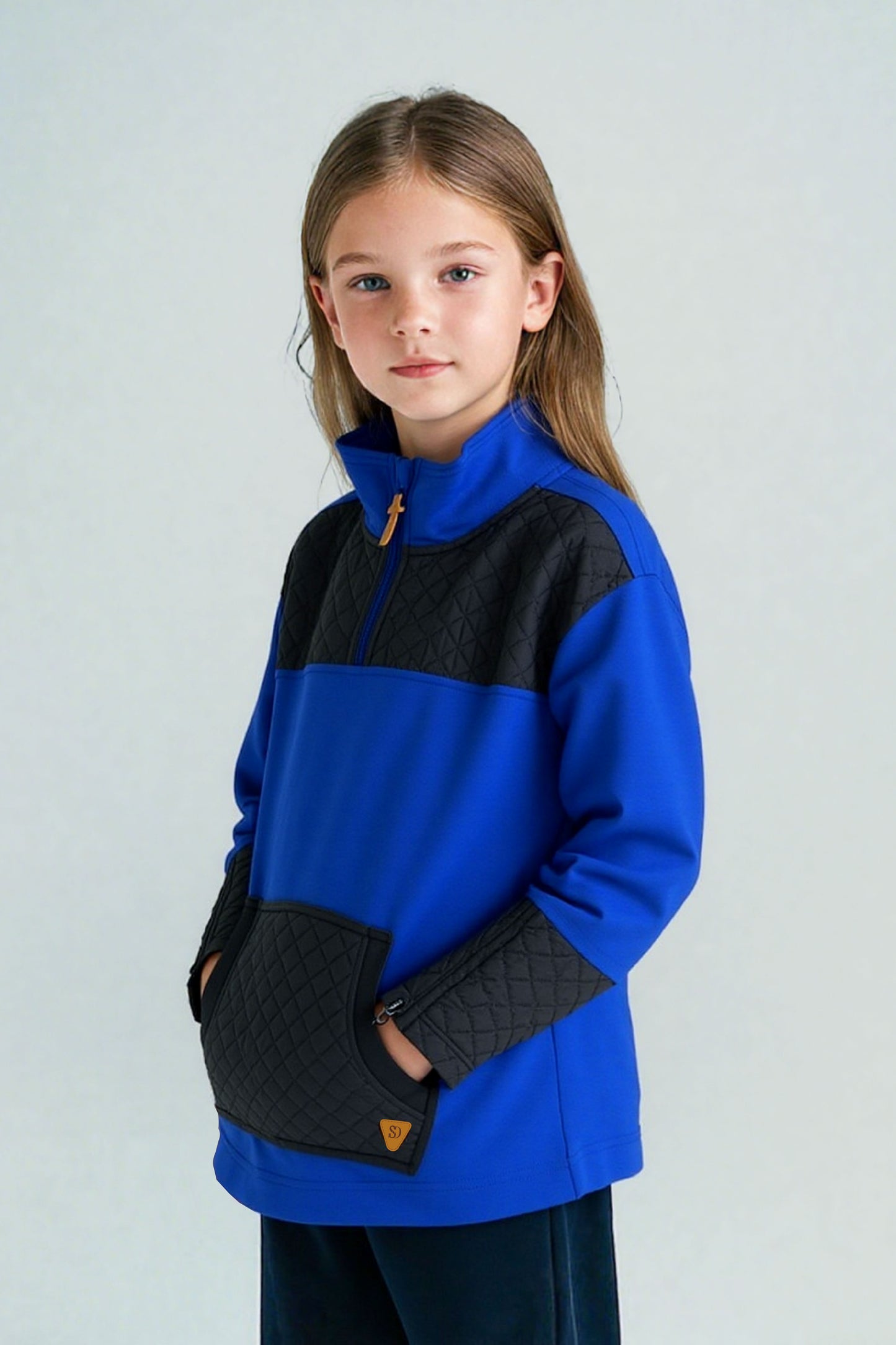 Adaptive Kids Jacket: Front Zipper, Back Flip-Flap Velcro, Easy-Undressing Sleeves