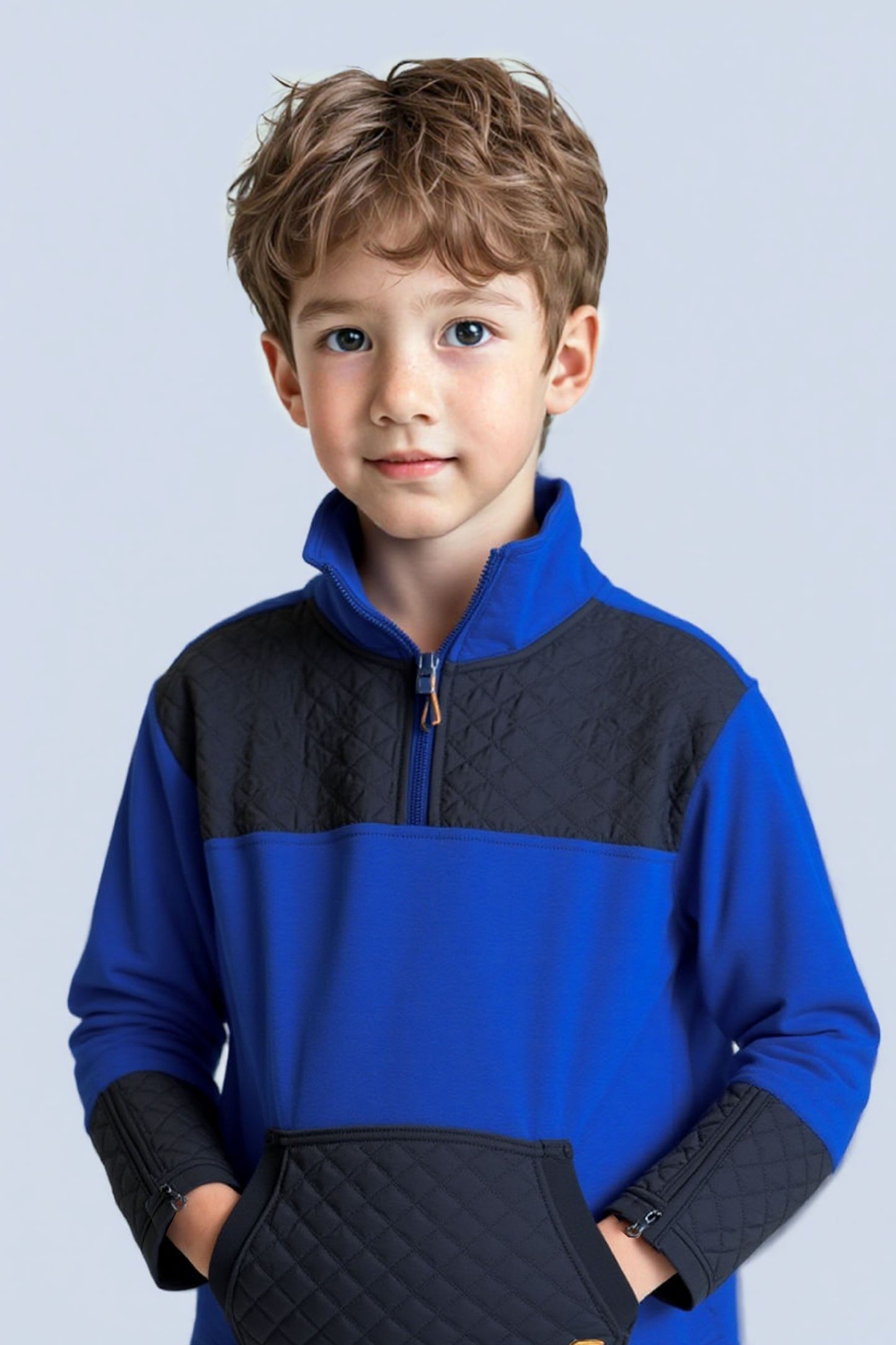 Adaptive Kids Jacket: Front Zipper, Back Flip-Flap Velcro, Easy-Undressing Sleeves