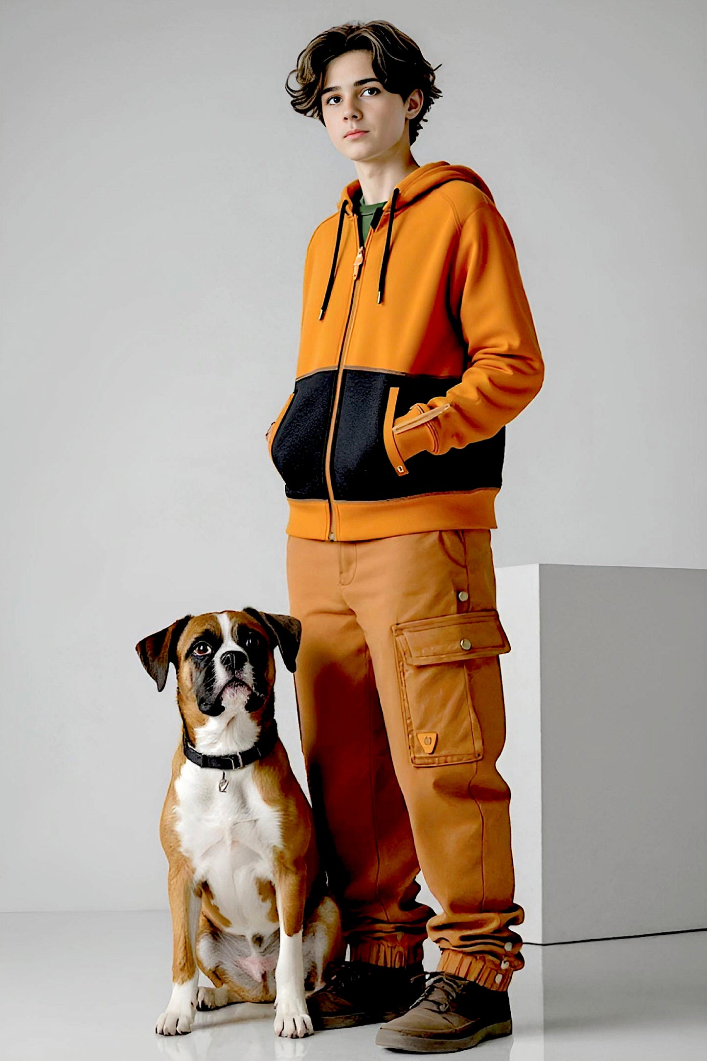 Adaptive Kids Hoodie with Magnetic Zipper & Easy-Undress Sleeves