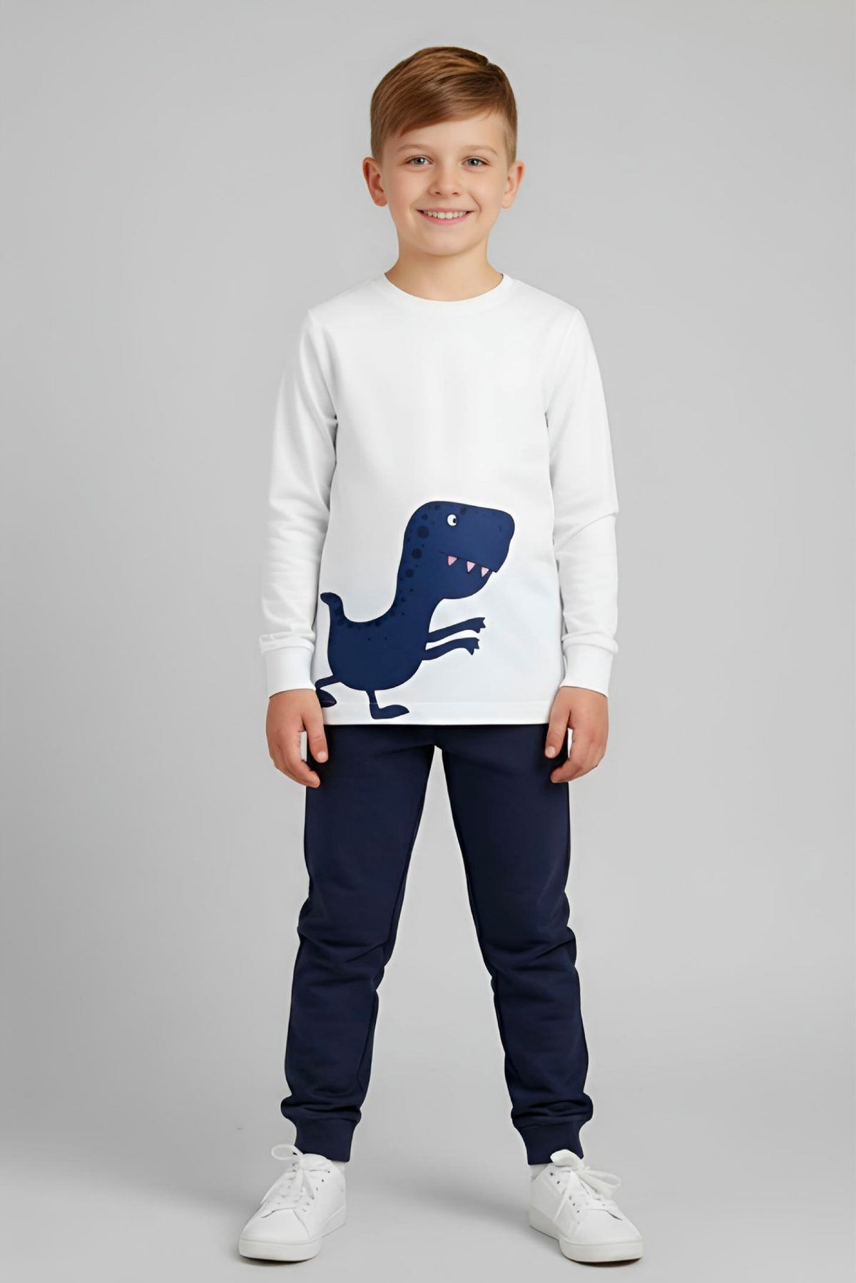 Adaptive Clothing: Dragon Print Kids’ Top with Two Front Neck Zippers