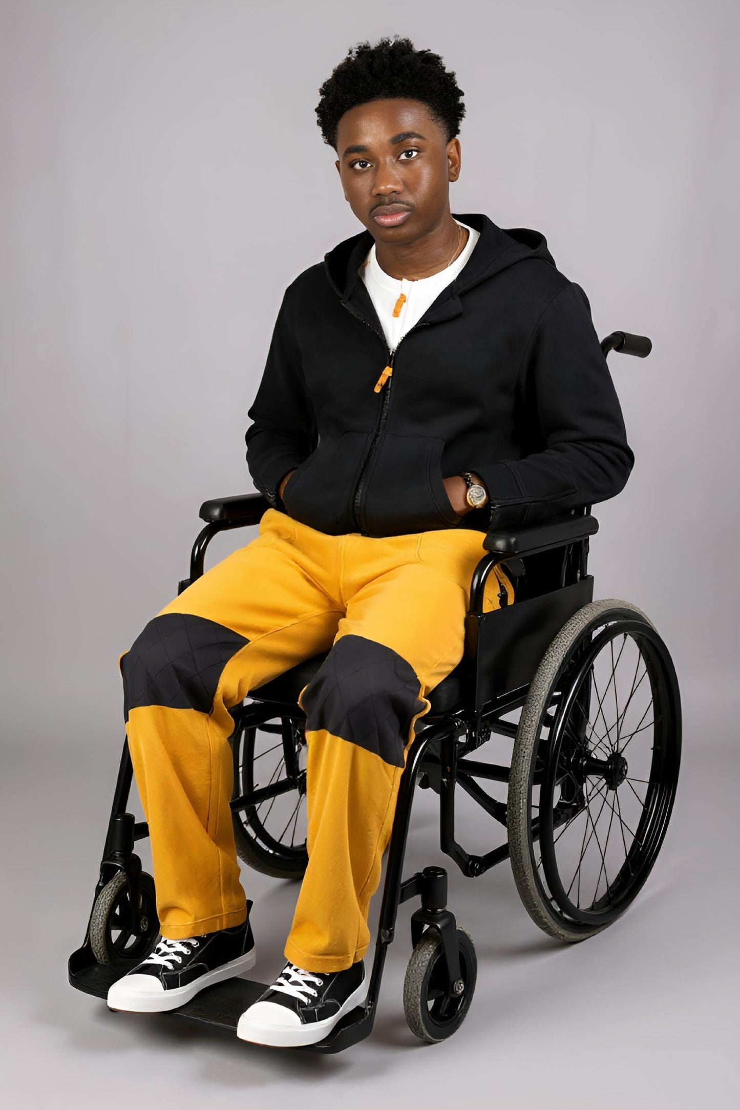 Adaptive Kids Hoodie: Front Magnetic Zipper and Easy-Undressing Sleeves