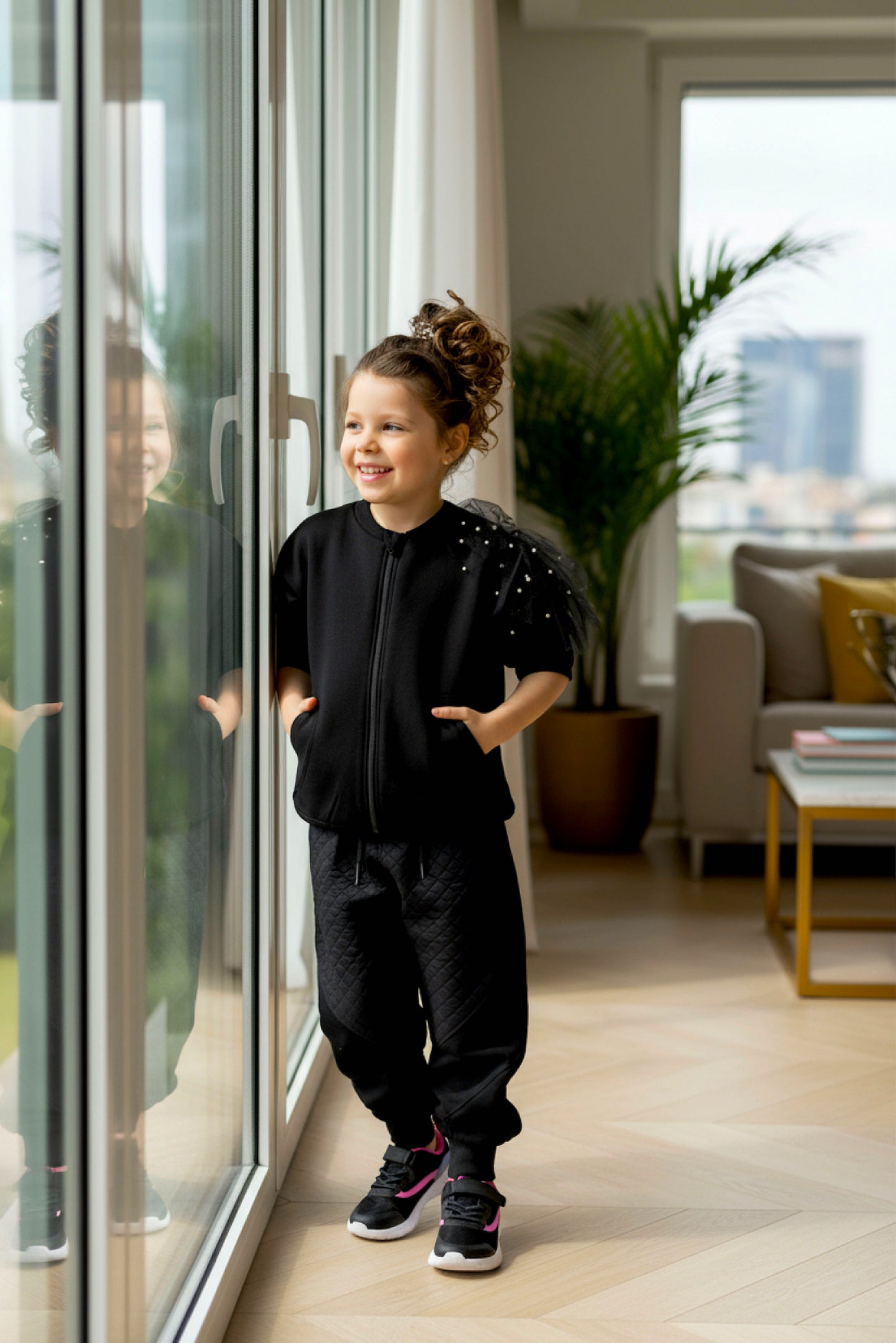 Adaptive Kids Dolman Sleeve Sweatshirt, with Magnetic Zipper & Sleeve Easy Undressing