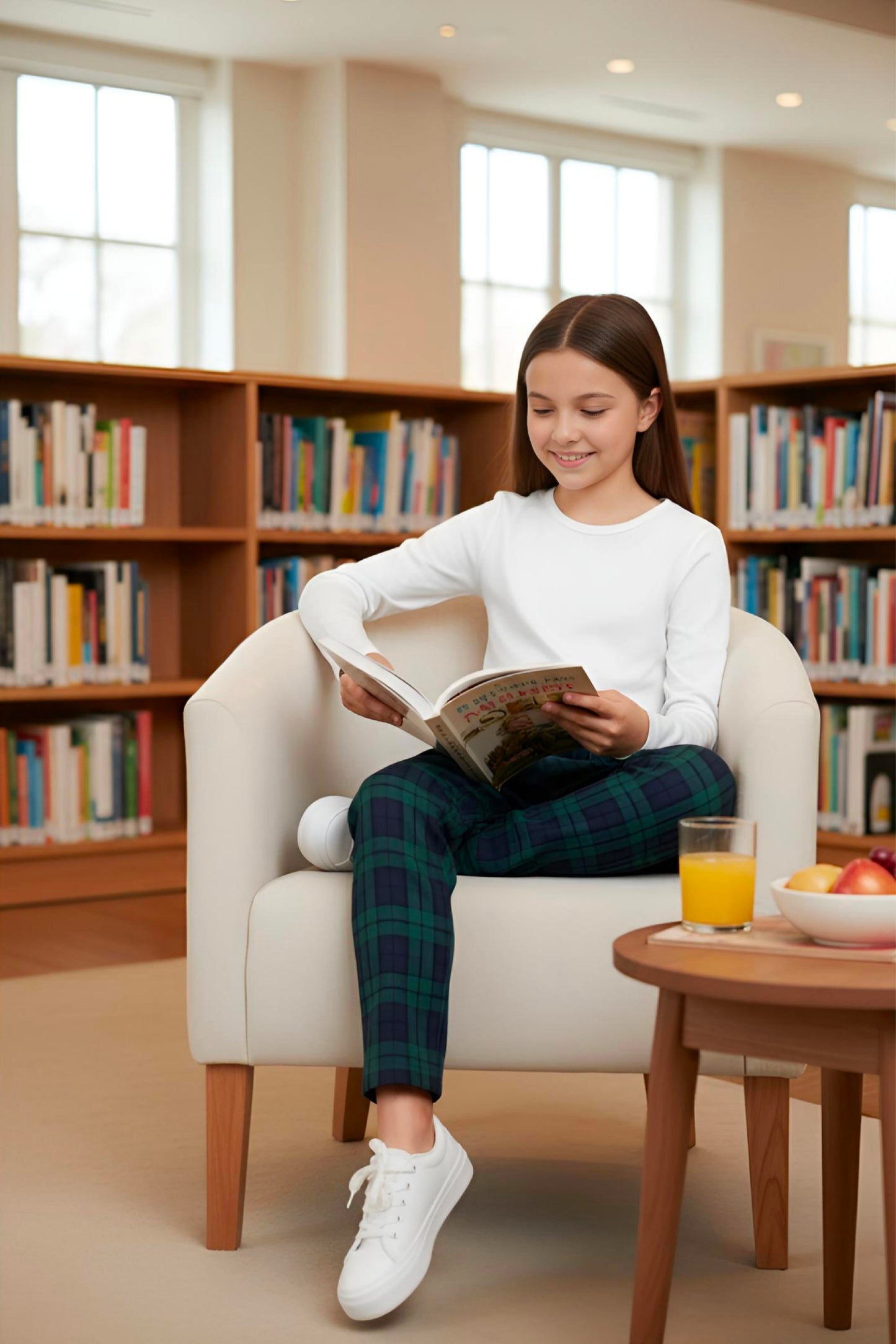 Adaptive Kids Stretch Pants: Elastic Waistband, Full Side Zipper for Easy Undressing