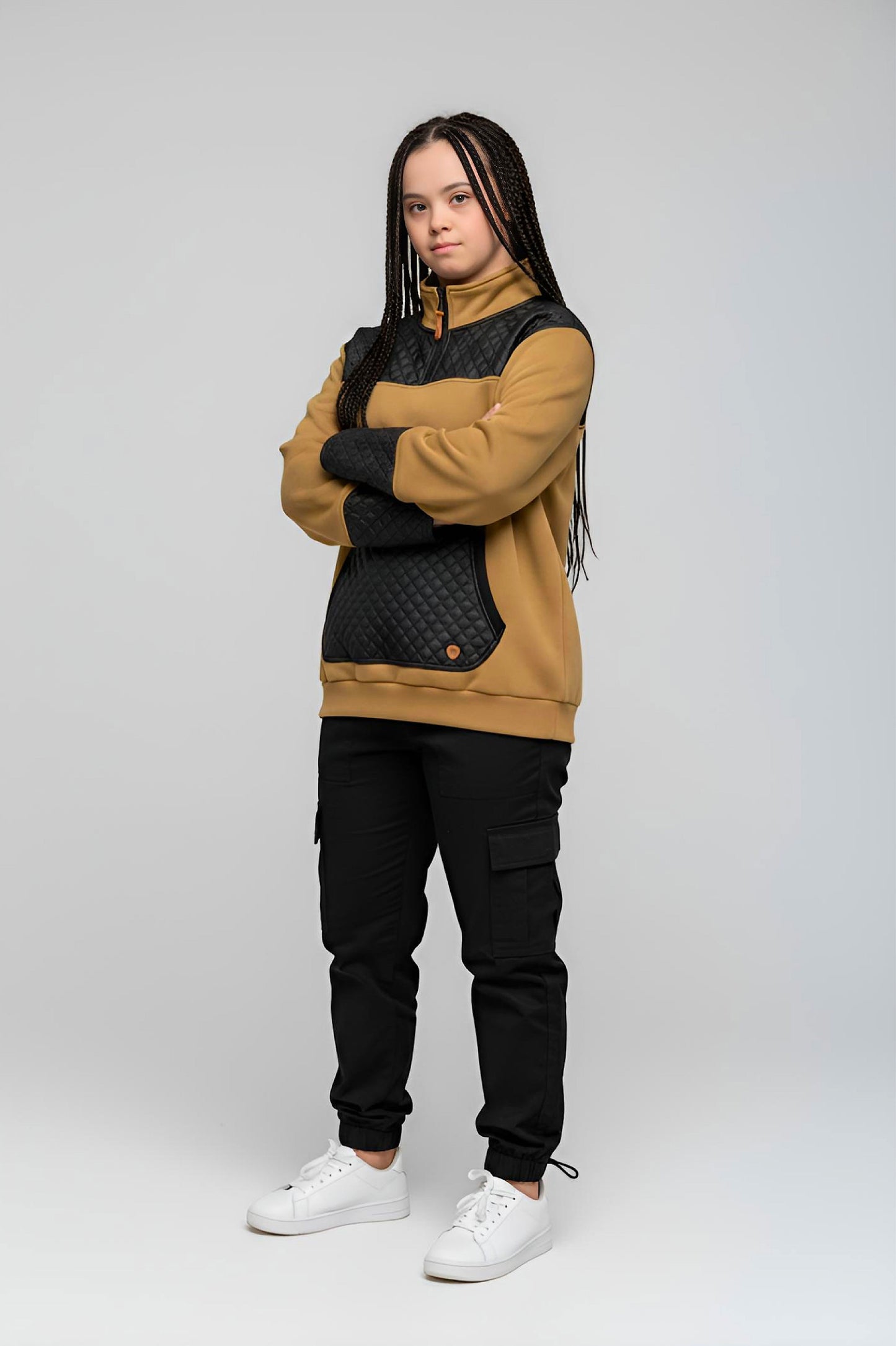 Adaptive Kids Unisex Sweatshirt: Front Zipper and Easy-Undressing Sleeves