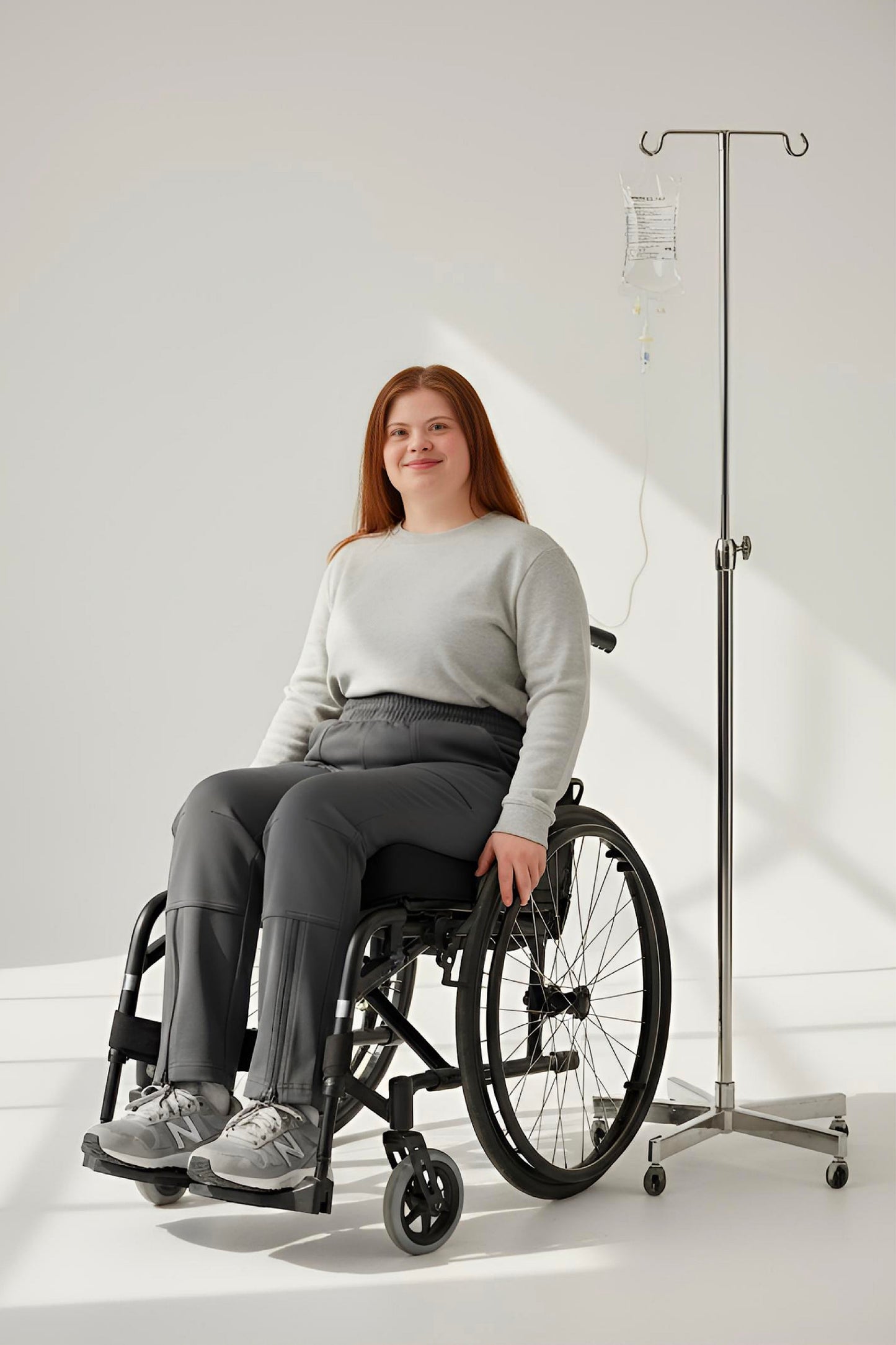 Women's Adaptive Clothing: Stretch Trousers Pant, Full Elastic Waistband, Side Zippers for Easy Undressing