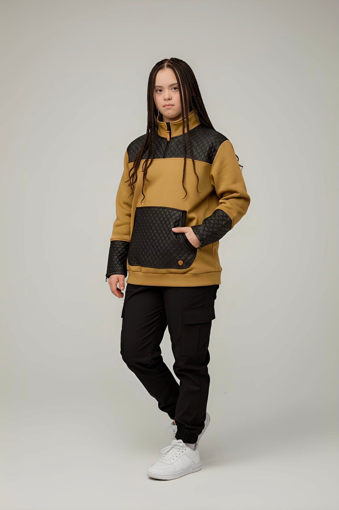 Adaptive Kids Unisex Sweatshirt: Front Zipper and Easy-Undressing Sleeves