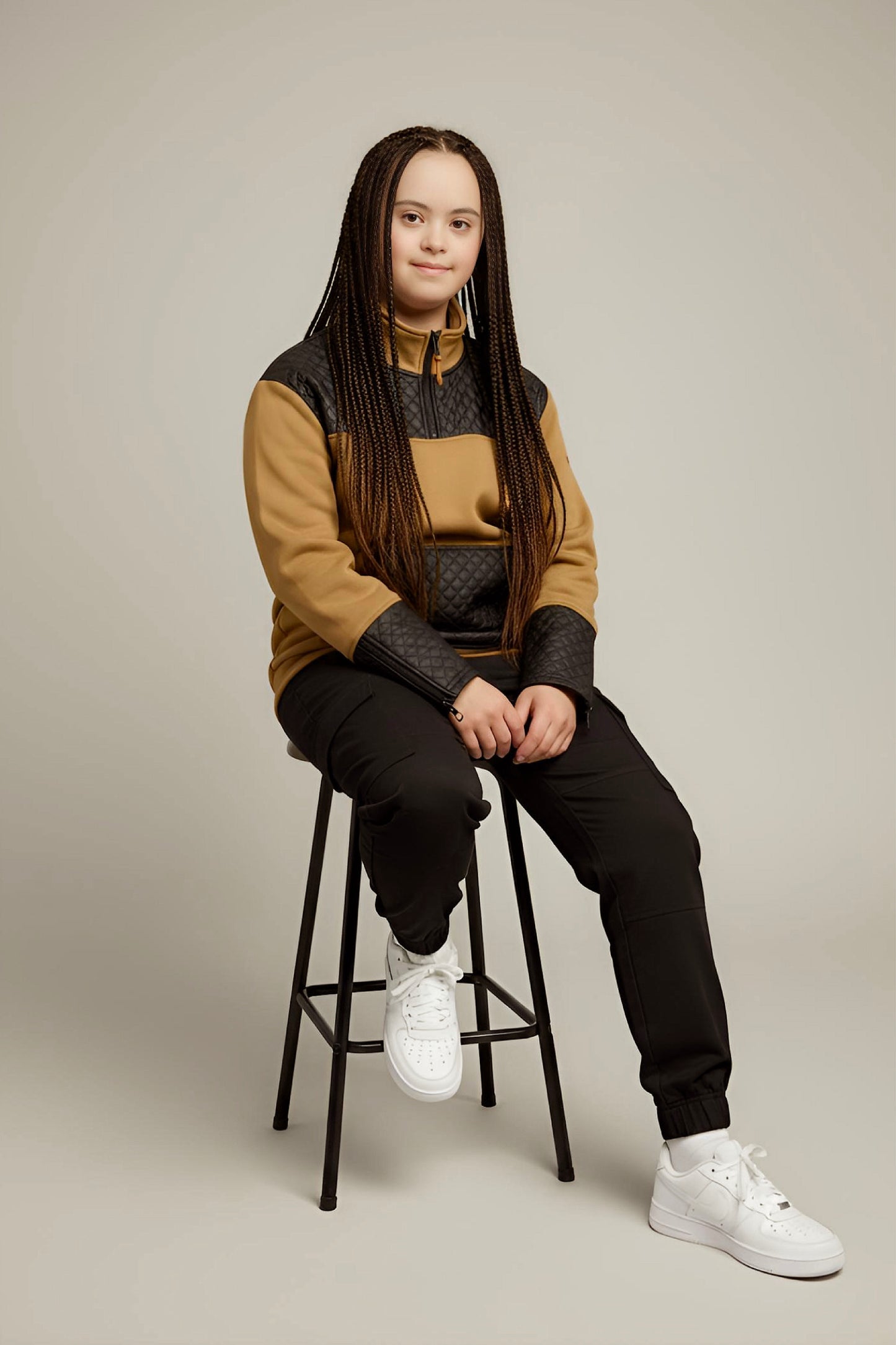 Adaptive Kids Unisex Sweatshirt: Front Zipper and Easy-Undressing Sleeves