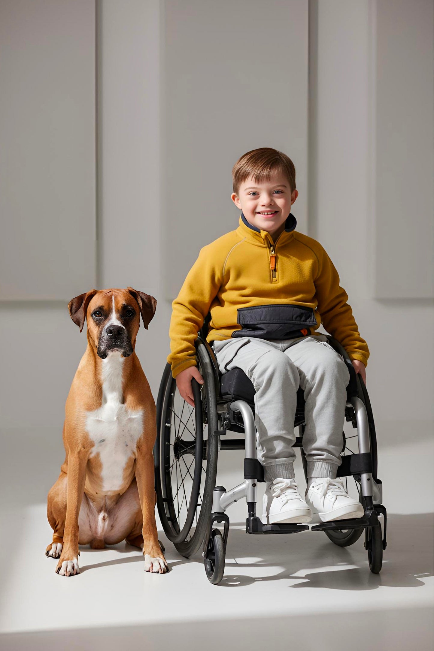 Adaptive Kids Pullover: Front Zipper, Cargo Pocket, Easy-Undressing Sleeves