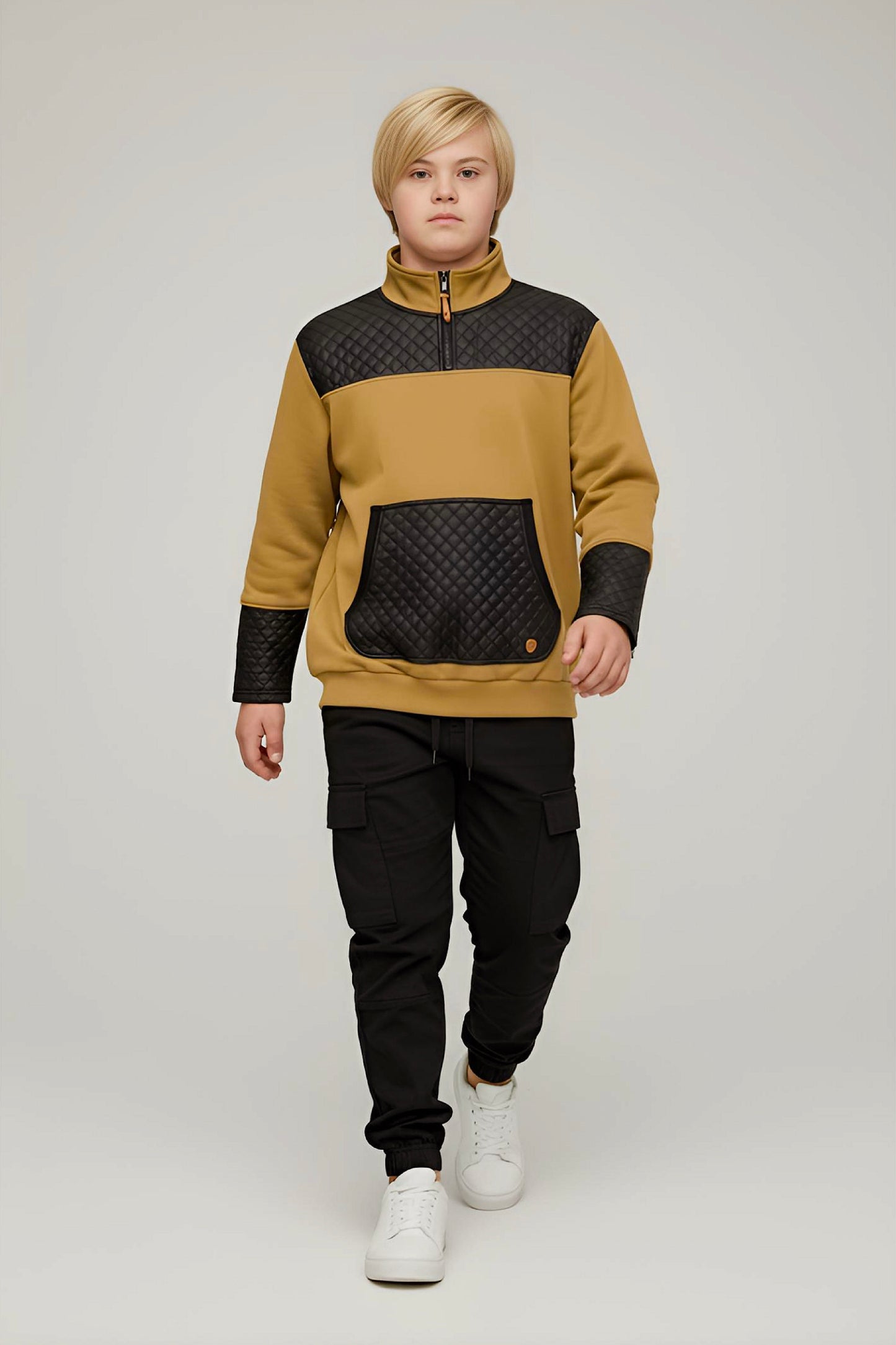 Adaptive Kids Unisex Sweatshirt: Front Zipper and Easy-Undressing Sleeves