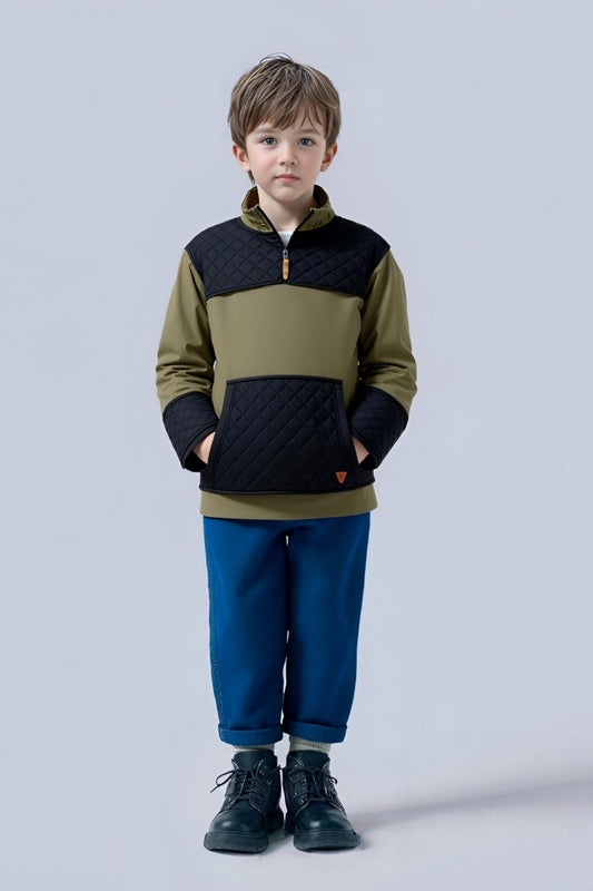 Adaptive Kids Unisex Sweatshirt: Front Zipper and Easy-Undressing Sleeves