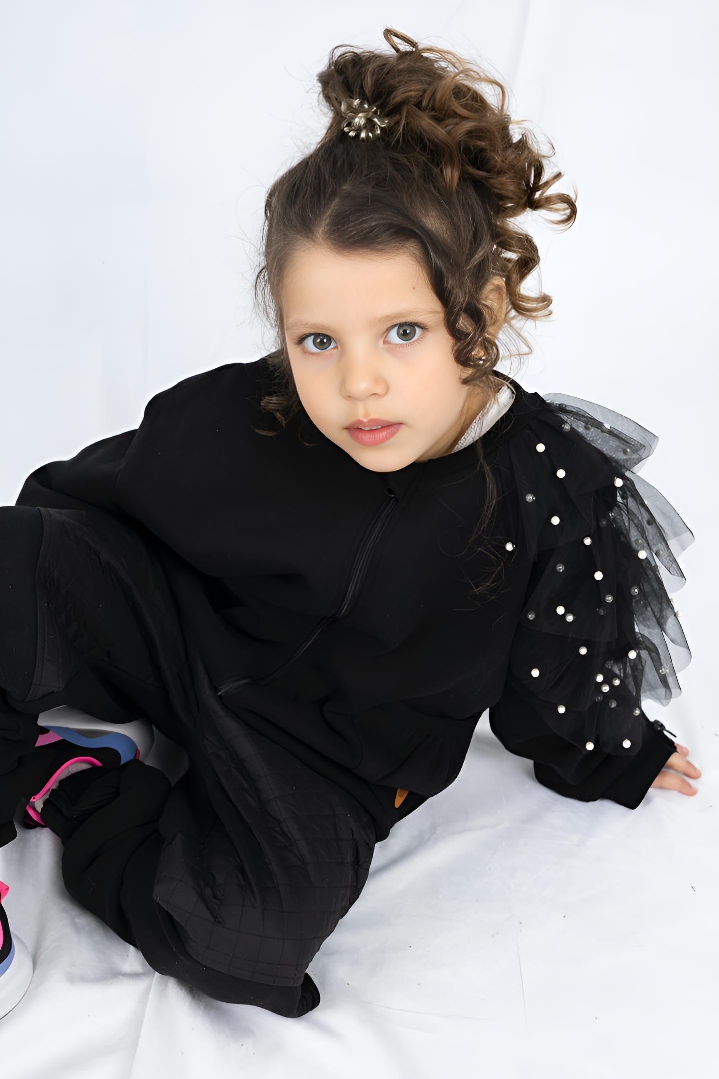 Adaptive Kids Dolman Sleeve Sweatshirt, with Magnetic Zipper & Sleeve Easy Undressing