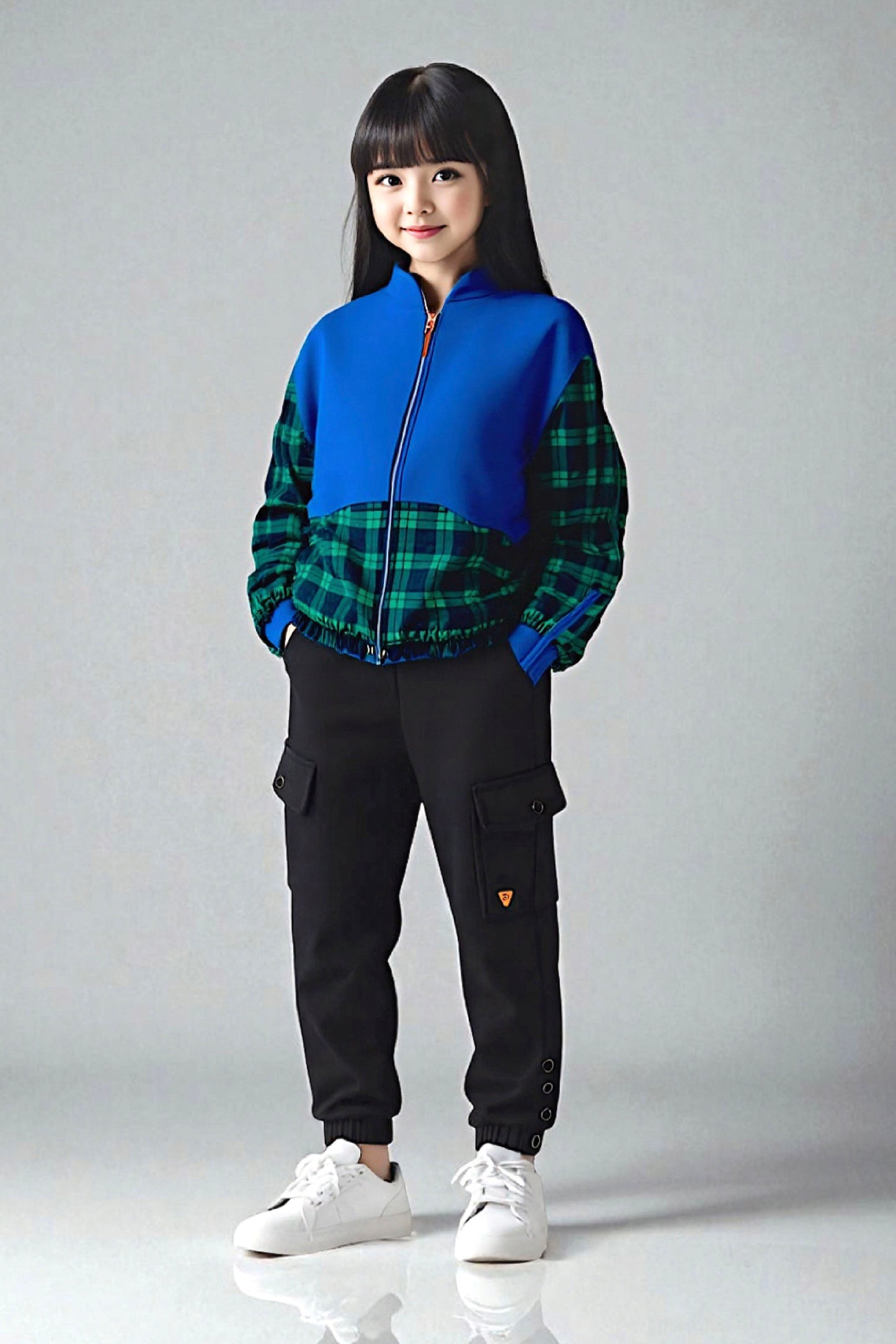 Adaptive Kids Sweatshirt: Magnetic Zipper, Easy-Undressing Sleeves