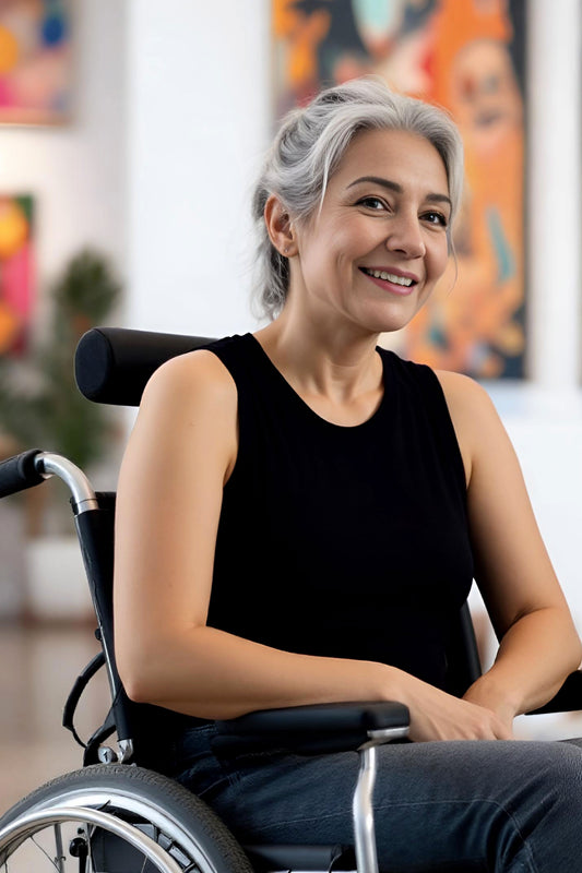 Women's Adaptive Clothing: Versatile Comfort Tank Tops, with Functional Back Flip-Flap, For Easy Undressing