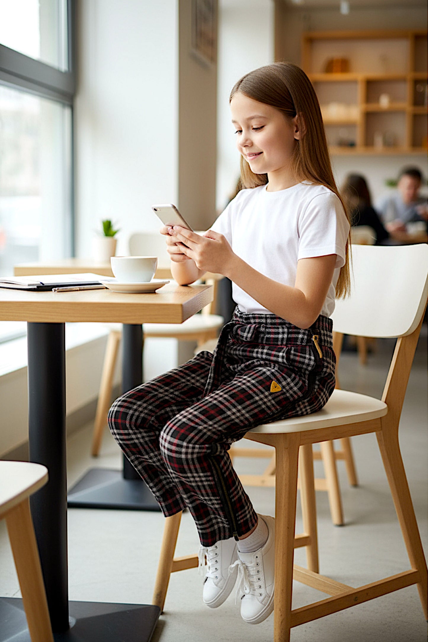 Adaptive Kids Stretch Pants: Elastic Waistband, Full Side Zipper for Easy Undressing