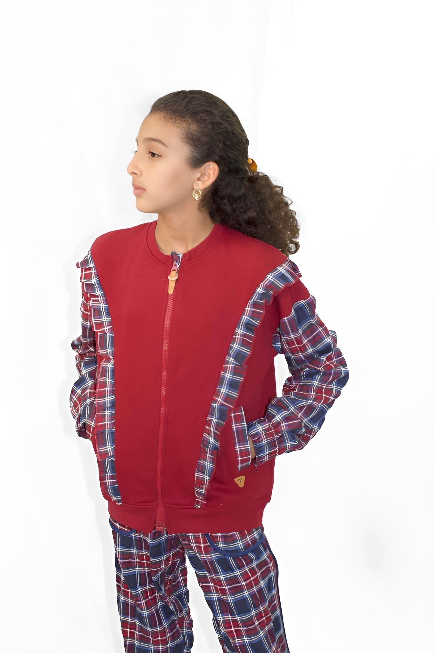 Adaptive Kids Sweatshirt, with Pockets, Magnetic Zipper & Easy-Undressing Sleeves