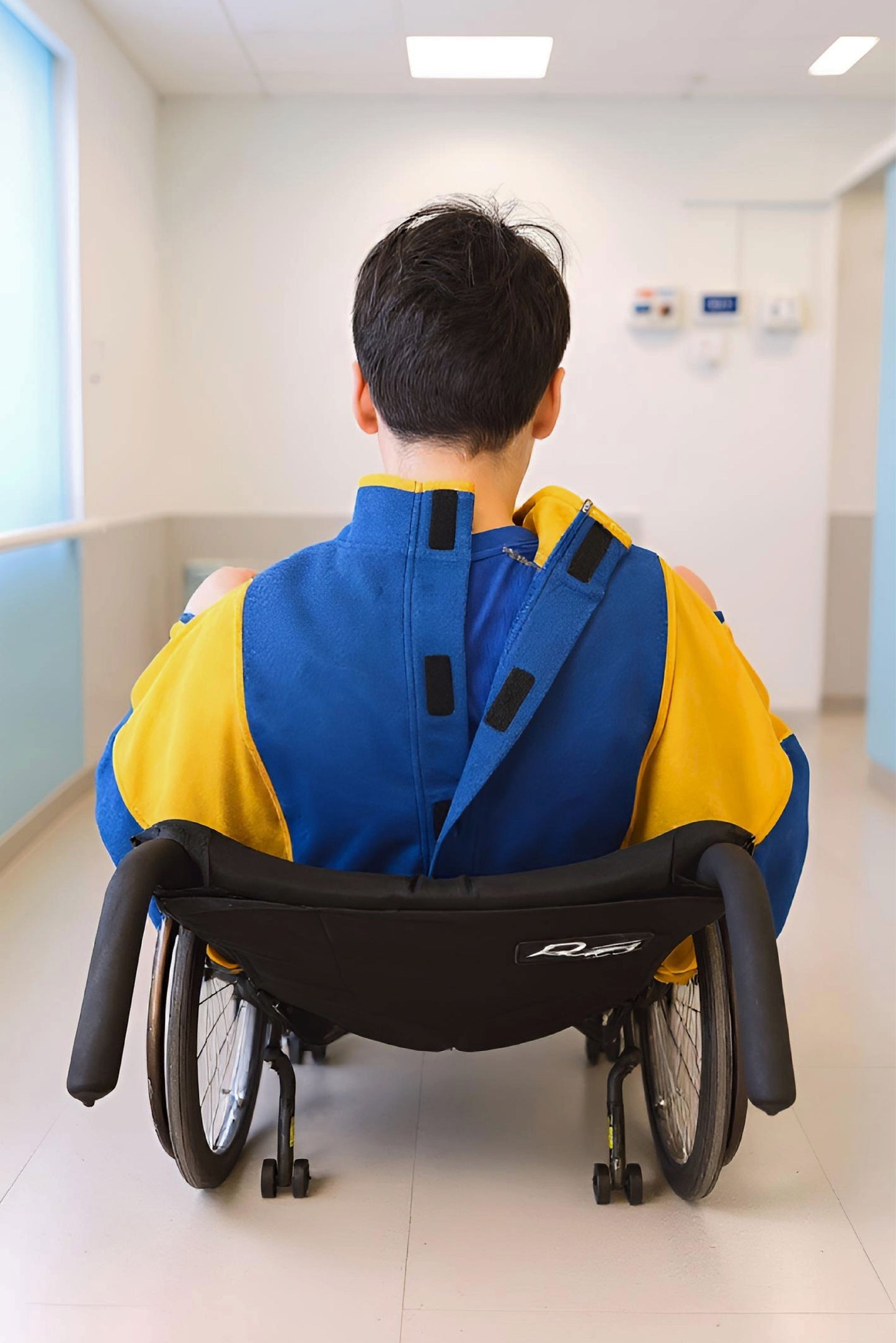 Easy-Wear Adaptive Unisex Poncho for Kids and Teens