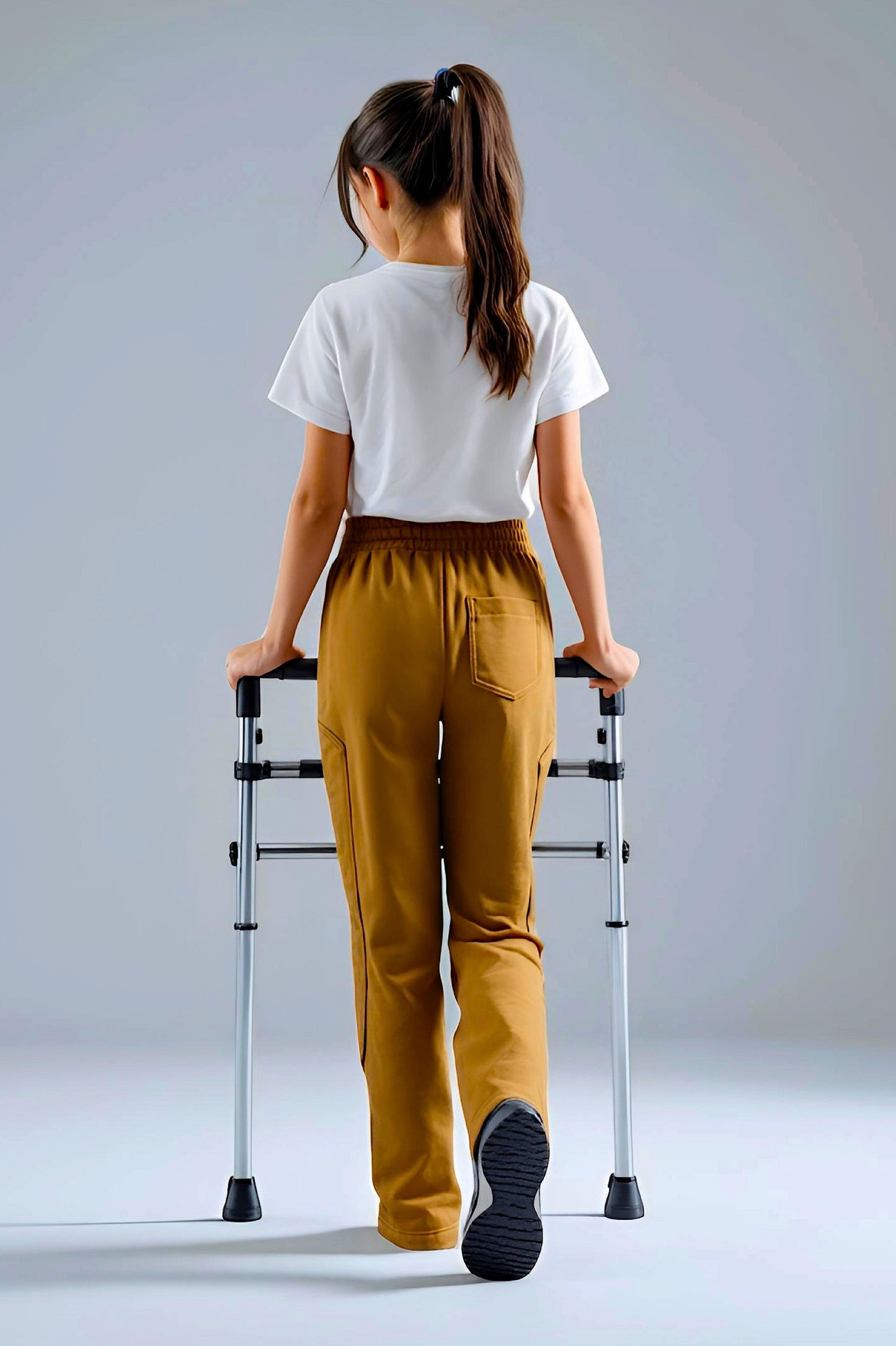 Adaptive Kids Sweatpants with Full-Leg Zippers for Easy Undressing