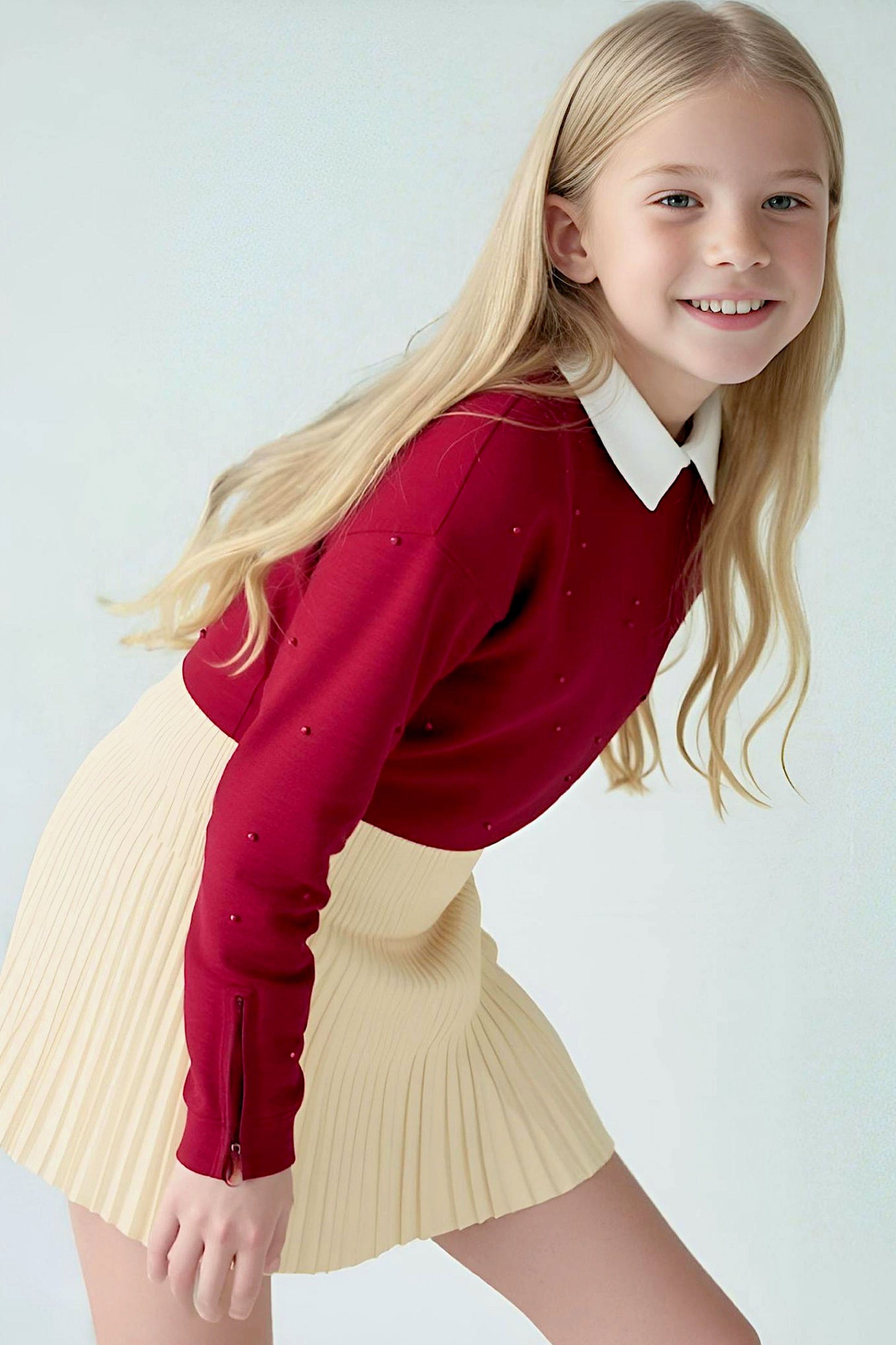 Adaptive Kids Dolman Sleeve Sweatshirt with Back Zipper For Easy Dressing