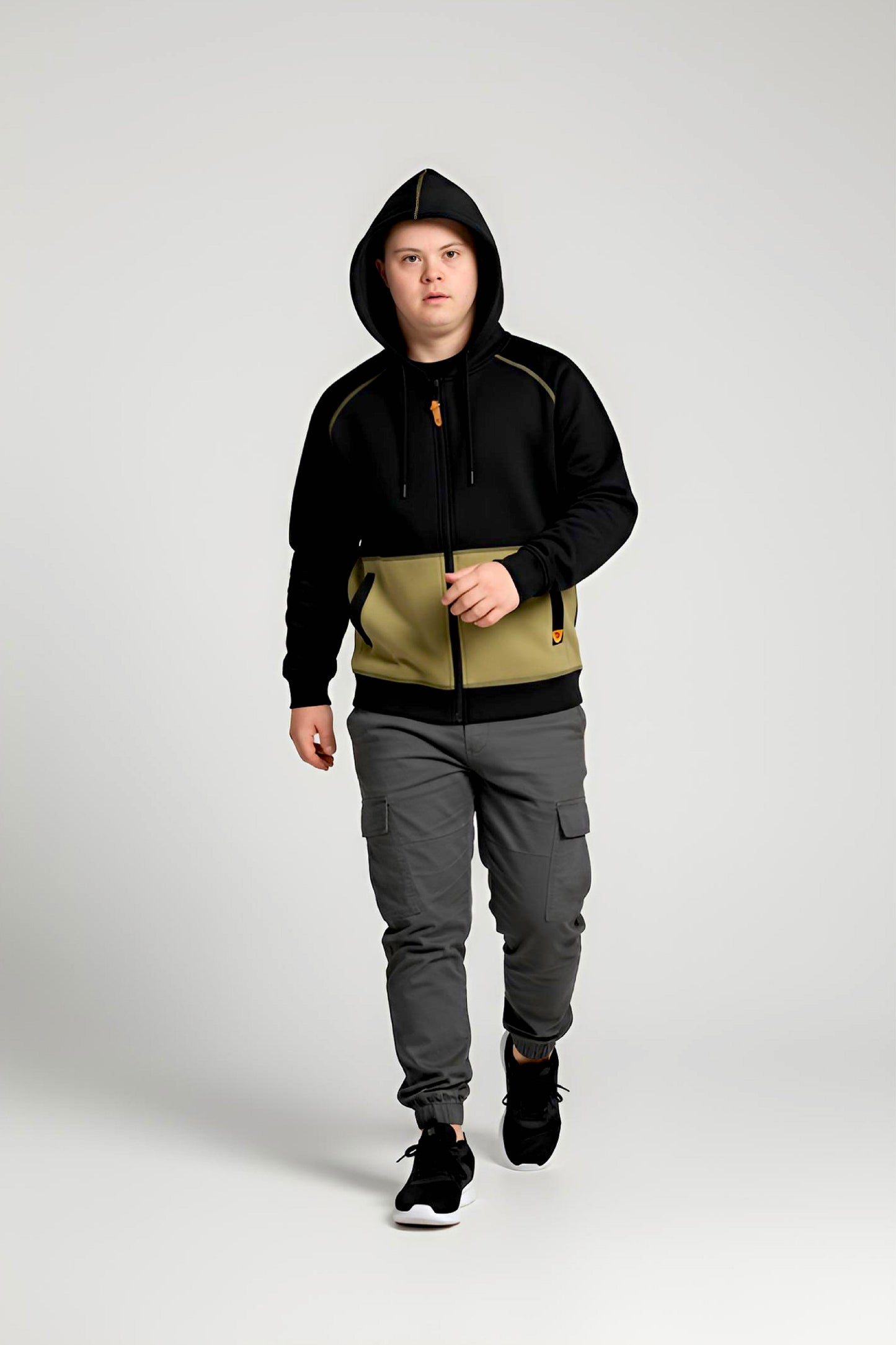 Adaptive Kids Hoodie with Magnetic Zipper & Easy-Undress Sleeves