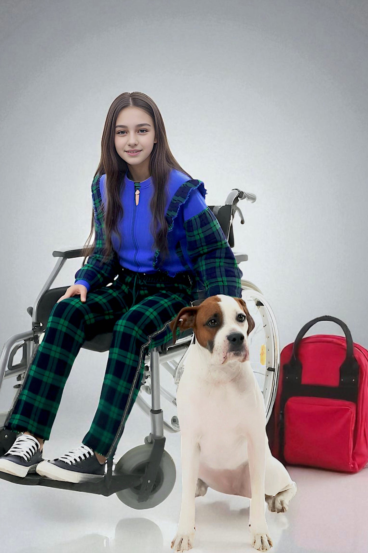Adaptive Kids Sweatshirt, with Pockets, Magnetic Zipper & Easy-Undressing Sleeves